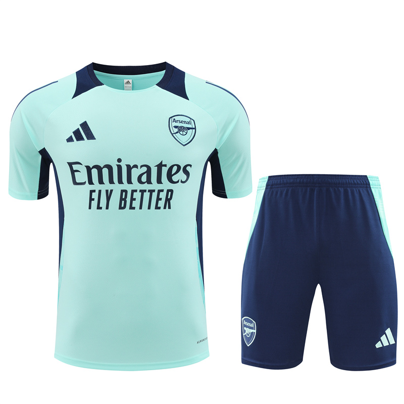 Arsenal 24-25 Short-Sleeve Training Set - Lake Blue - ManixJersey