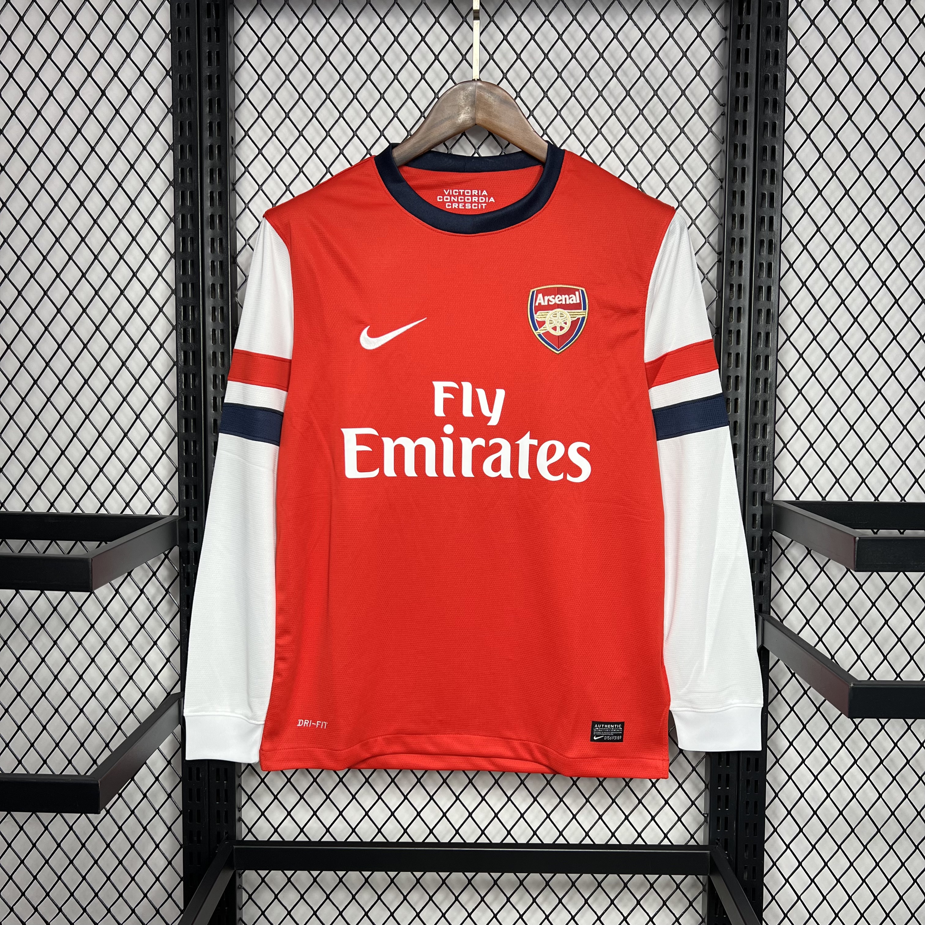 Retro Arsenal 2012-13 Home Long Sleeve Jersey - ManixJersey