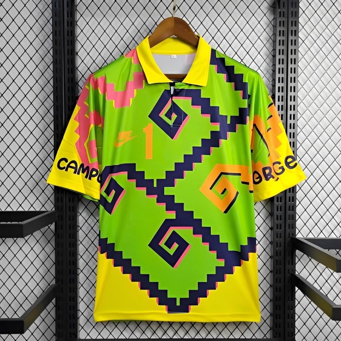 Retro Mexico 1995 Goalkeeper Green Black Jersey - ManixJersey