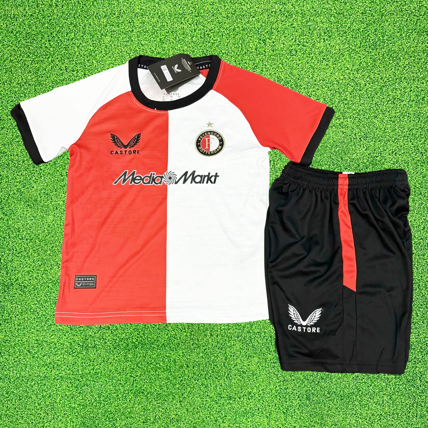 Feyenoord 24-25 Home Kids Kit - ManixJersey