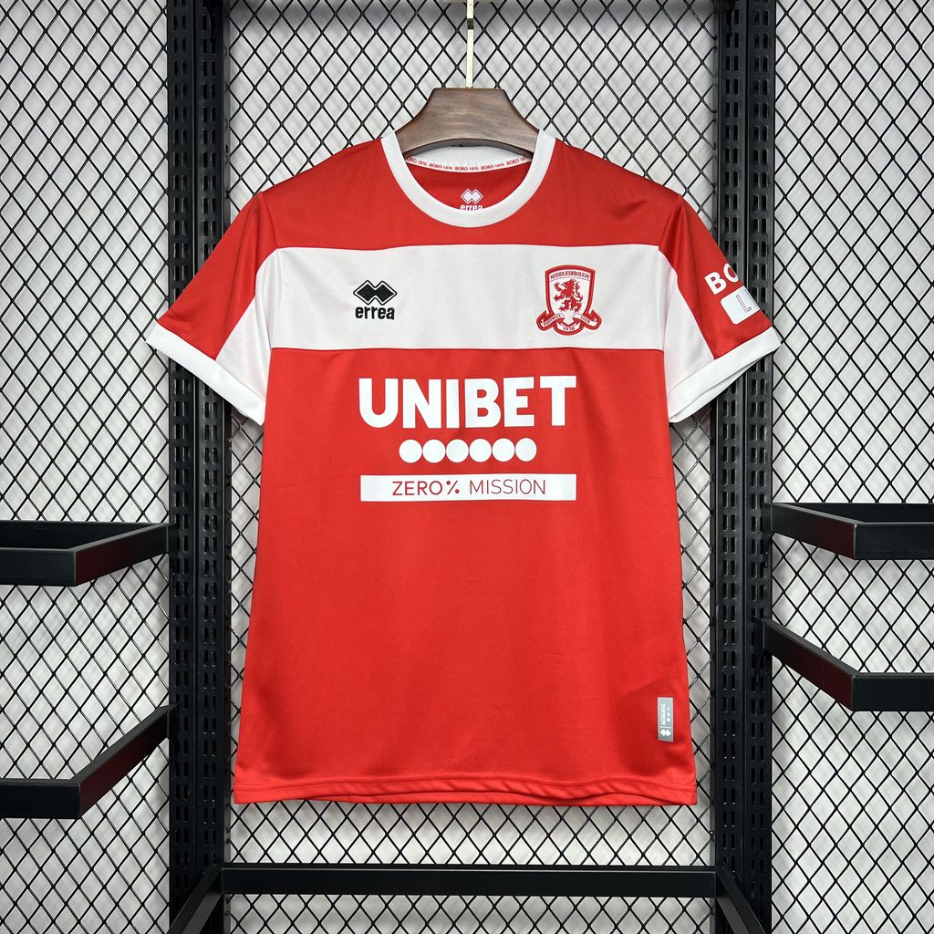 Middlesbrough 24-25 Home Stadium Jersey - Fans Version - ManixJersey