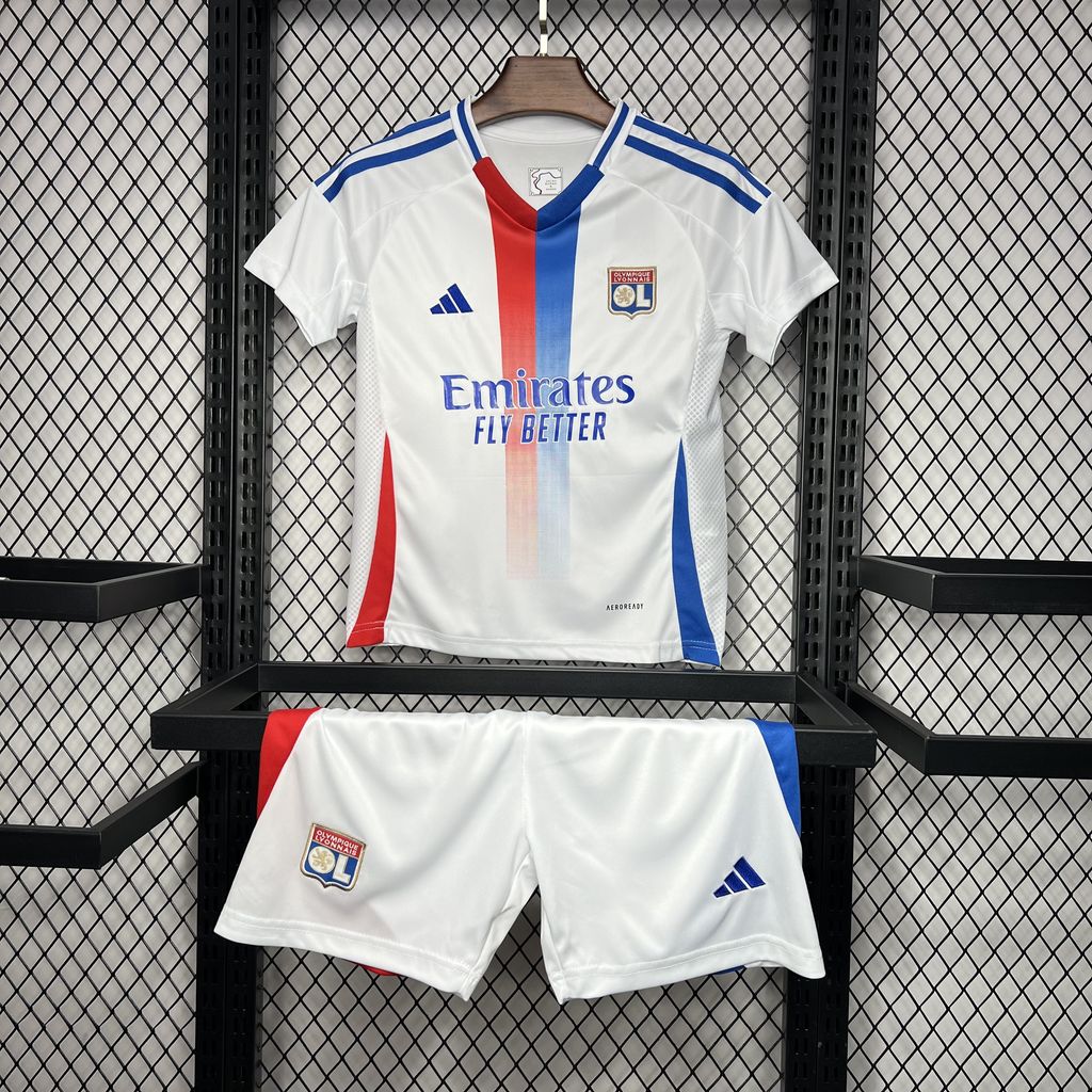 Olympique Lyonnais Lyon 24-25 Home Stadium Kids Kit - ManixJersey