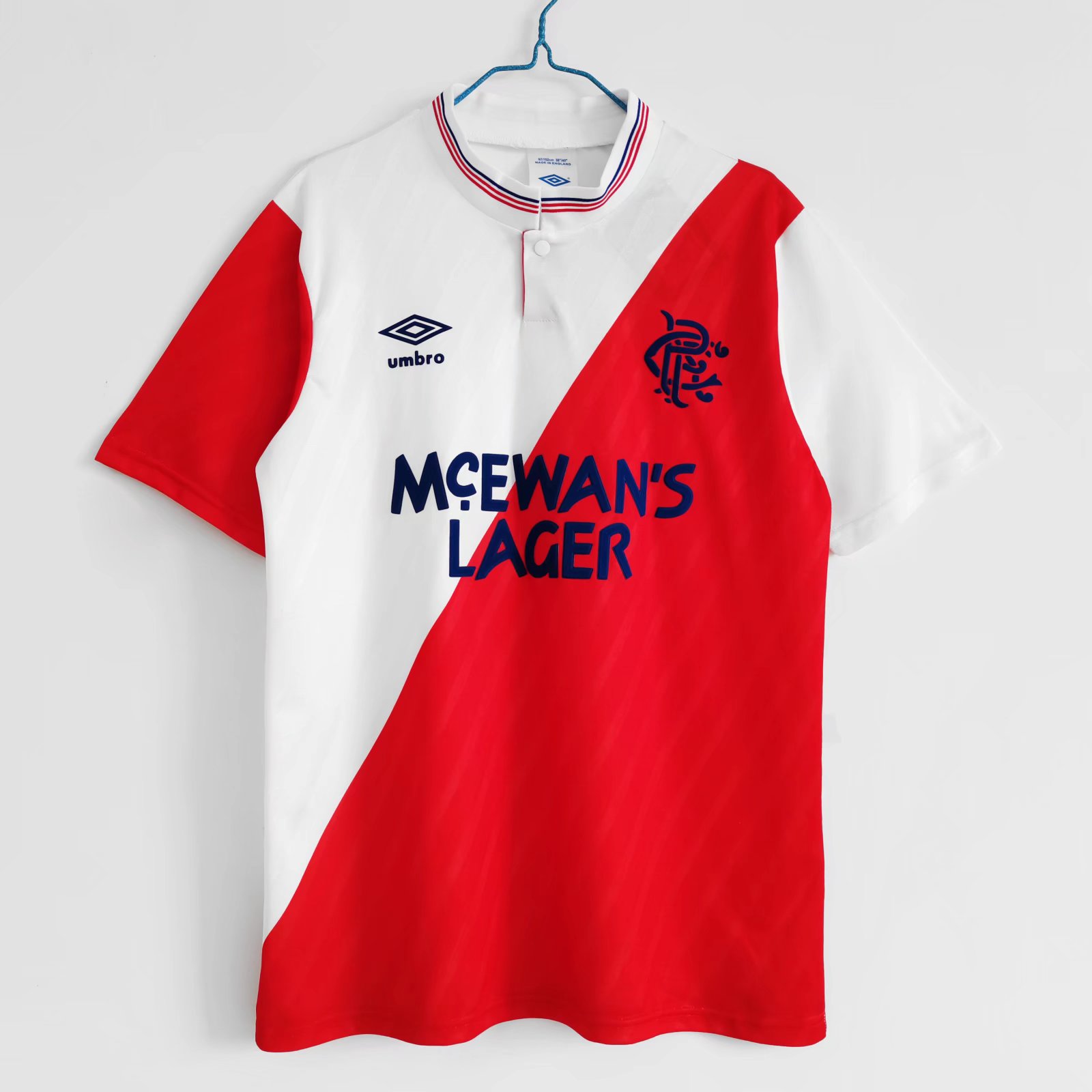 Retro Glasgow Rangers 1987-88 Away Stadium Jersey - ManixJersey