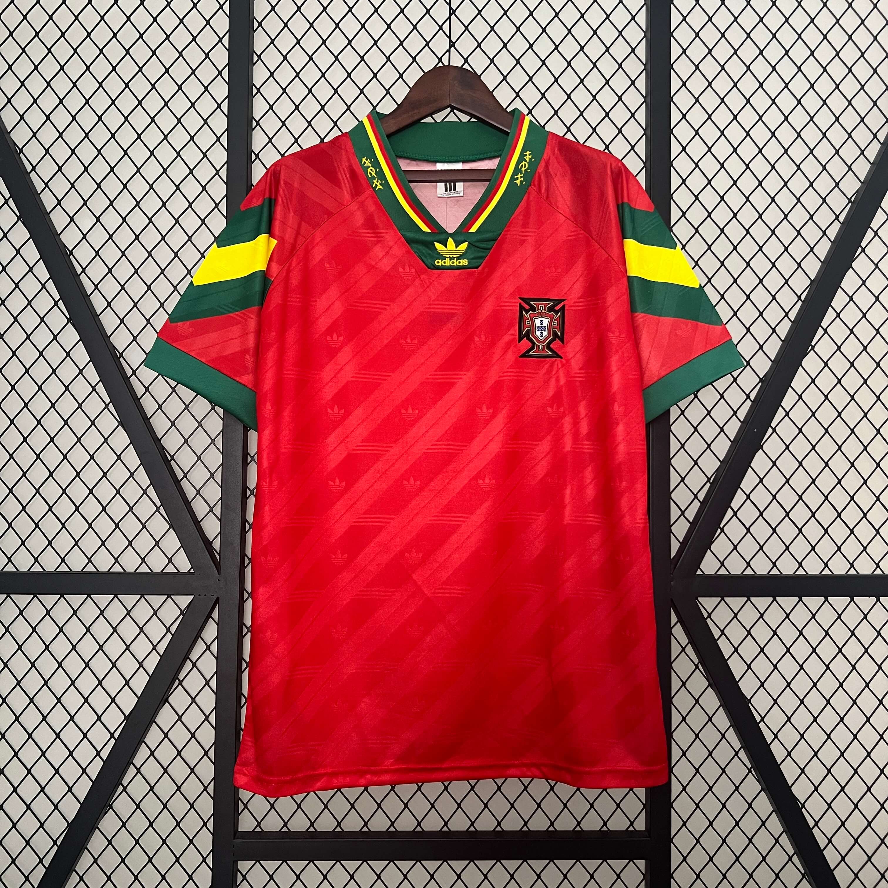 Retro Portugal 1992 Home Stadium Jersey - ManixJersey