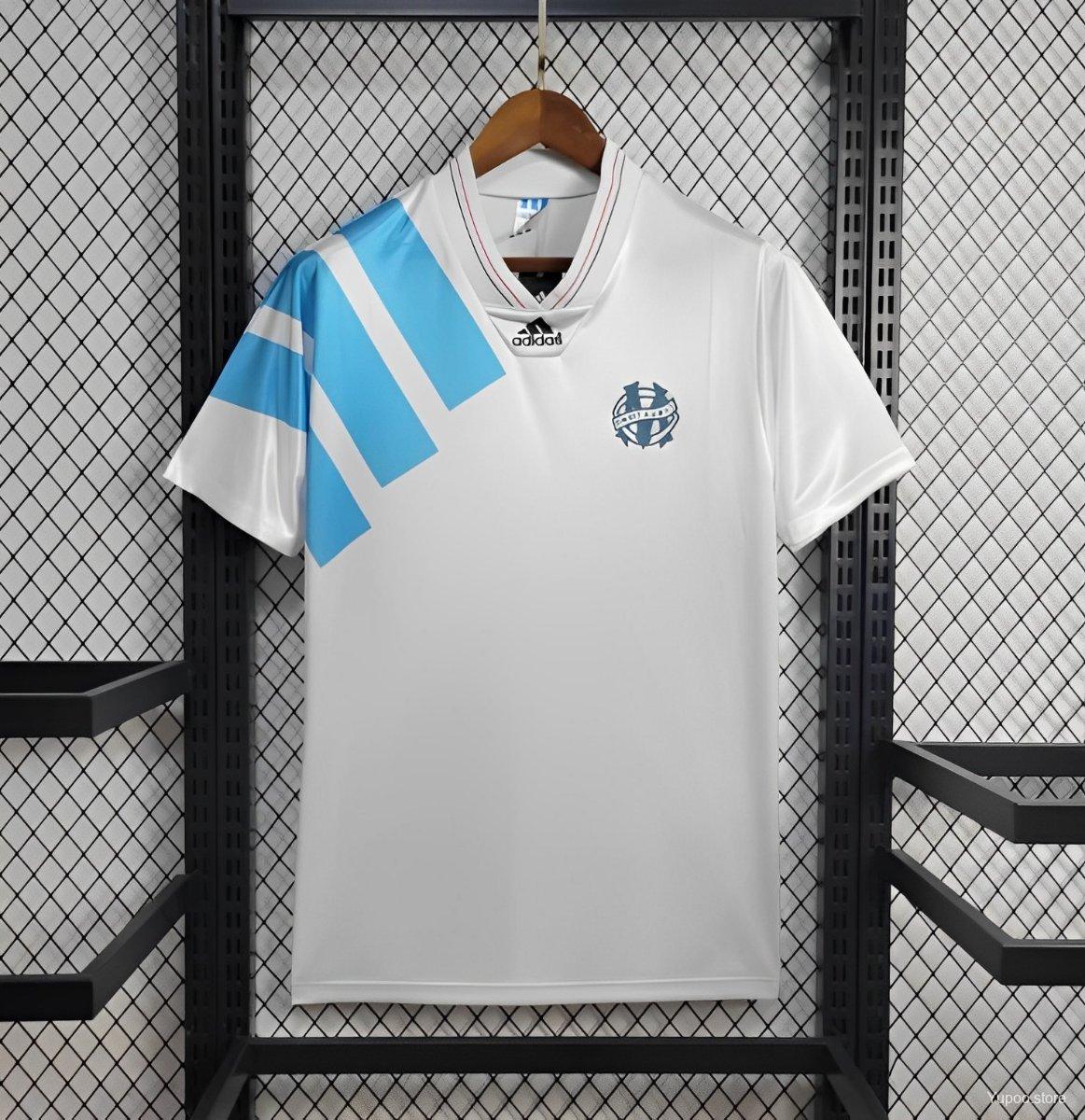 Retro Marseille 1992-93 European Home Jersey - ManixJersey