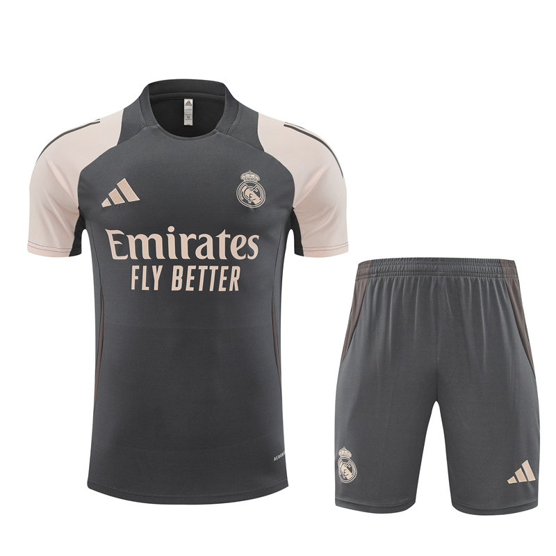 Real Madrid 24-25 Short-Sleeve Training Set - Deep Grey - ManixJersey