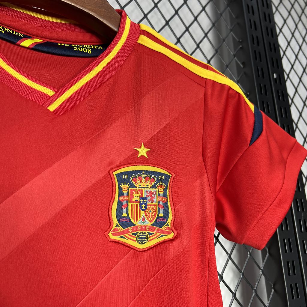 Retro Spain 2012 Home Stadium Kids Kit - ManixJersey