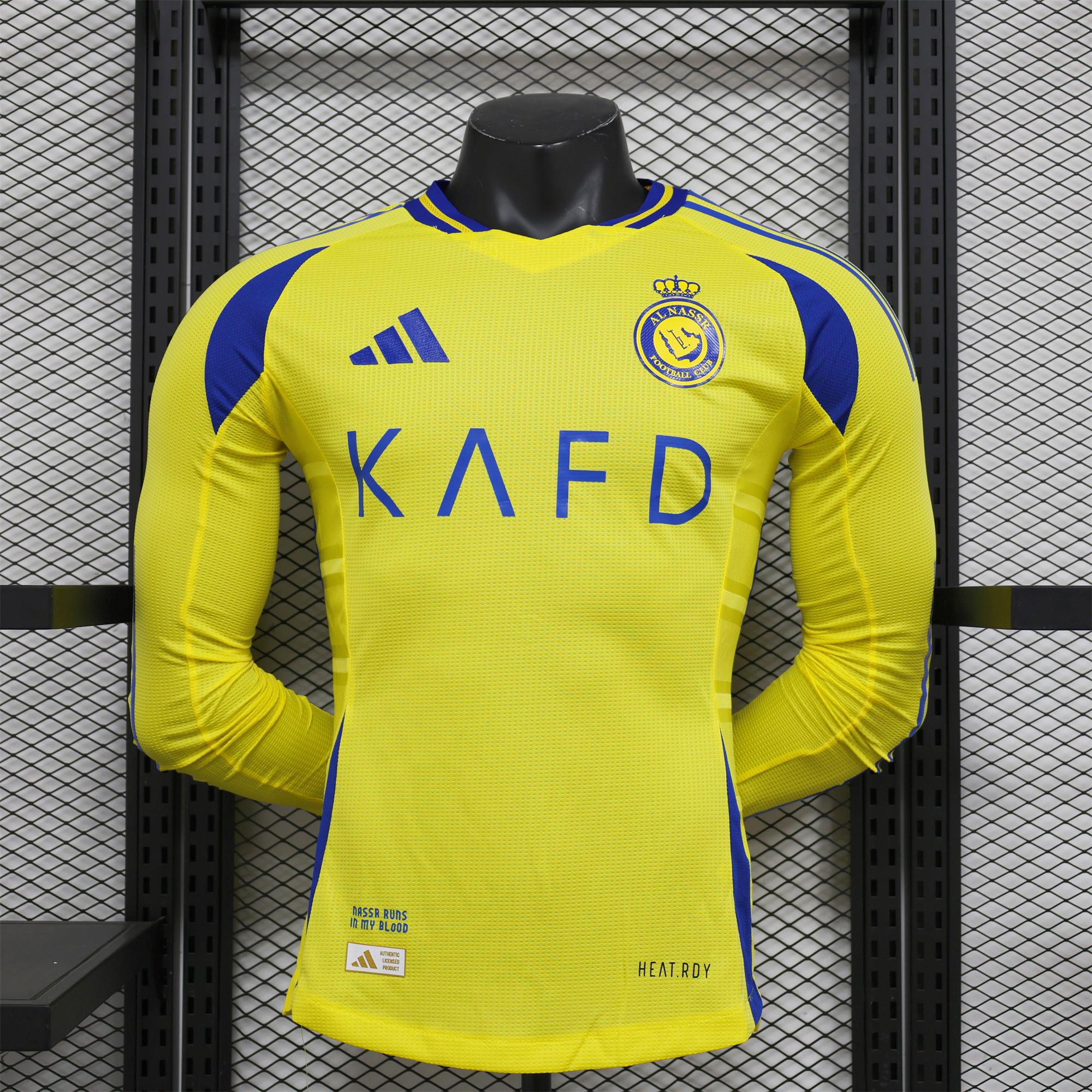 Al Nassr Riyadh Victory 24-25 Home Long Sleeve Jersey - Player Version - ManixJersey