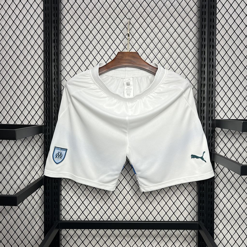 Marseille 24-25 Home Stadium Shorts - Fans Version - ManixJersey