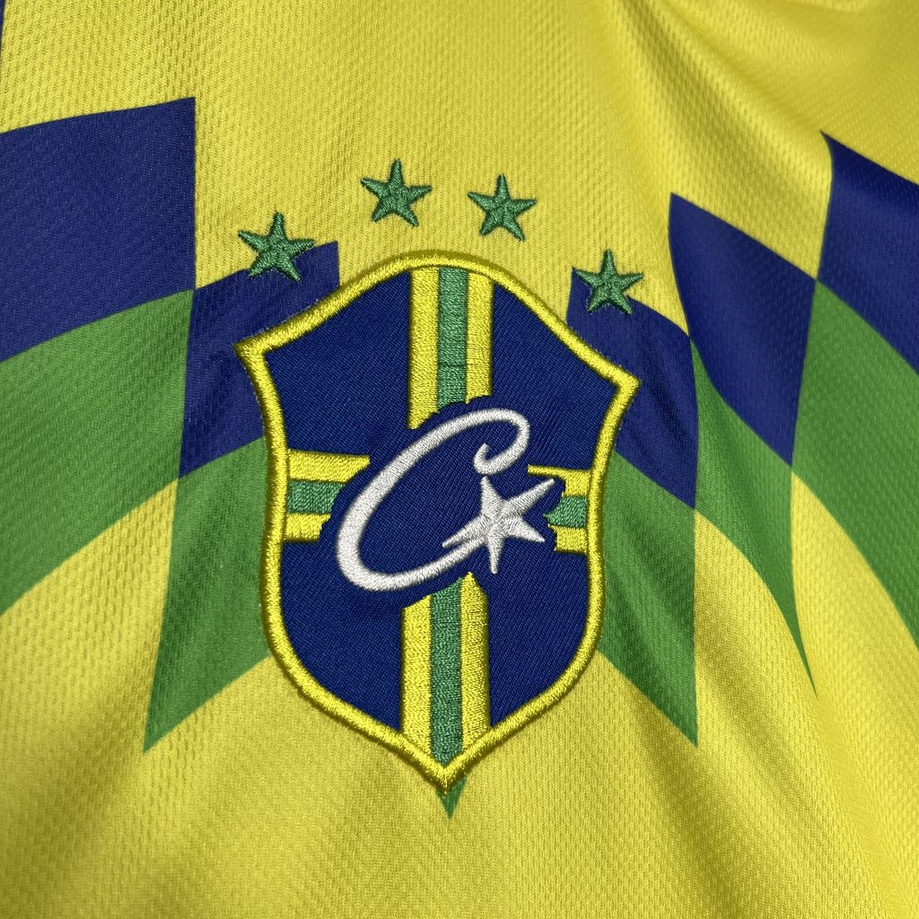 Corteiz x Retro Brazil 1995 Home Jersey - with RTW 18 print - ManixJersey