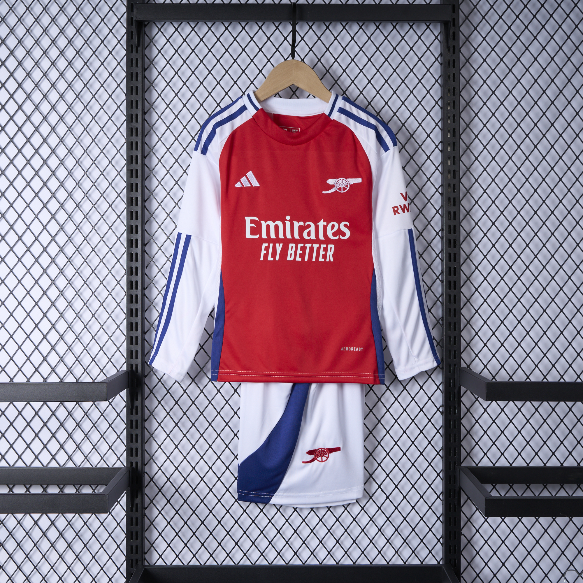 Arsenal 24-25 Home Long Sleeve Kids Kit - ManixJersey