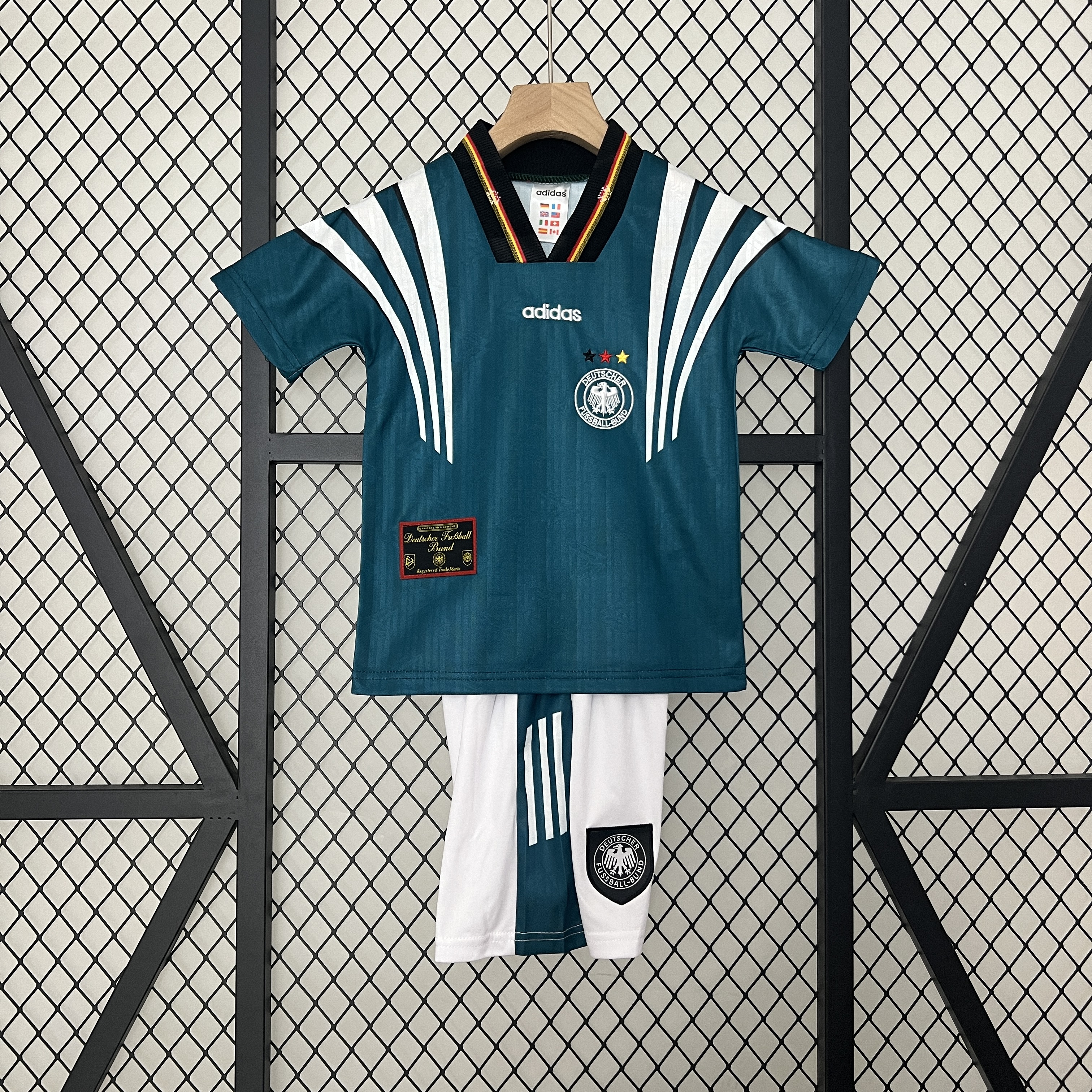 Retro Germany 1996 Away Stadium Kids Kit - ManixJersey