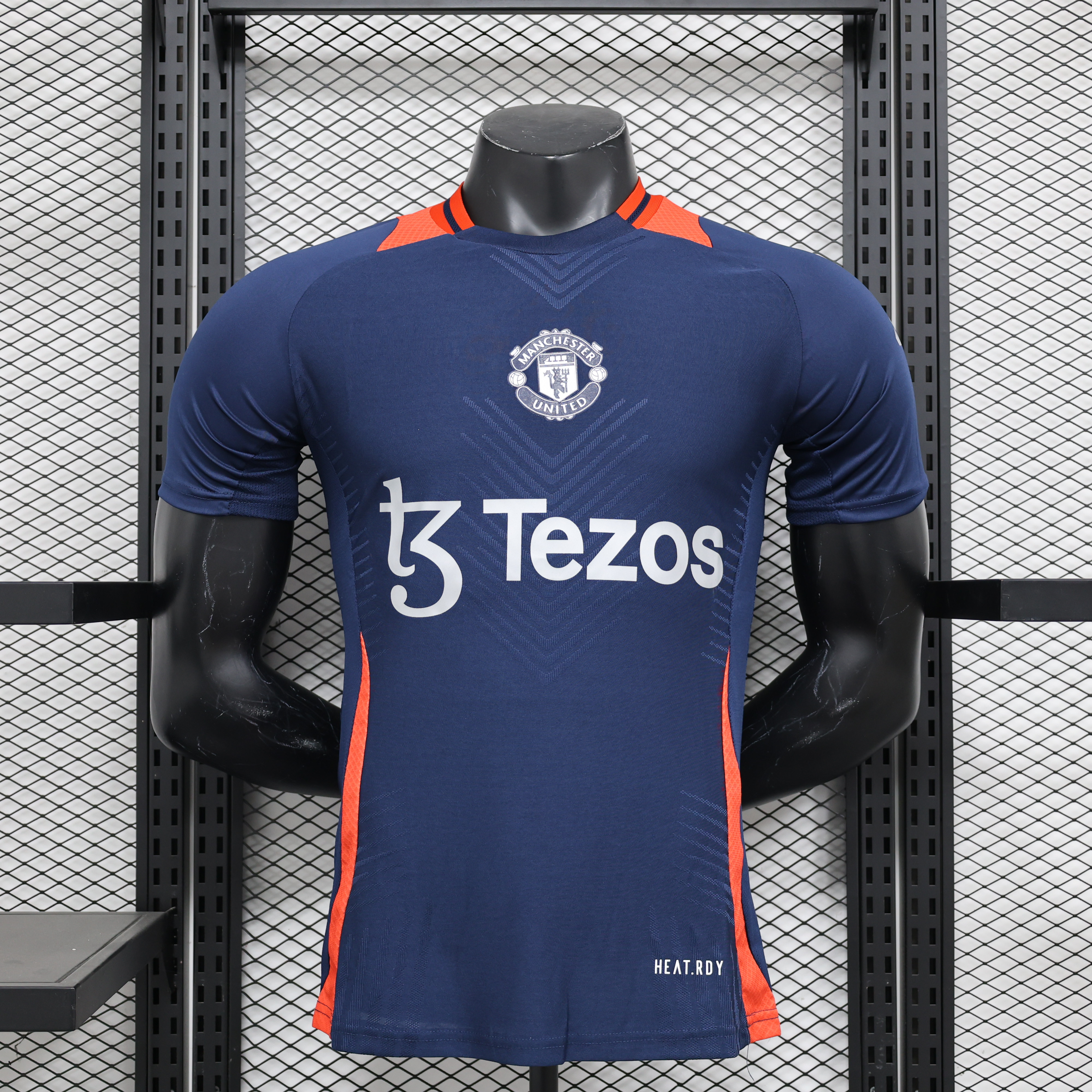 Manchester United 24-25 Blue Pre-match Training Jersey - Player Version - ManixJersey