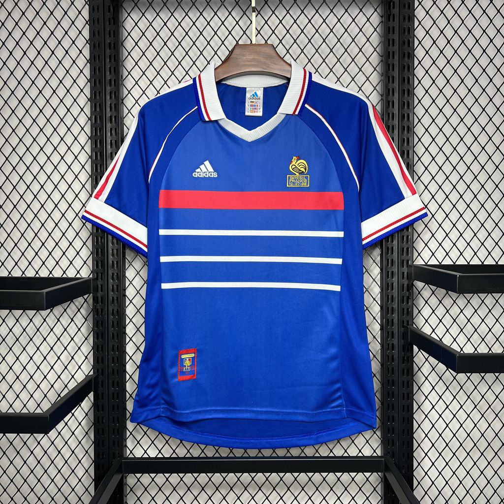 Retro France 1998 Home Stadium Jersey - ManixJersey