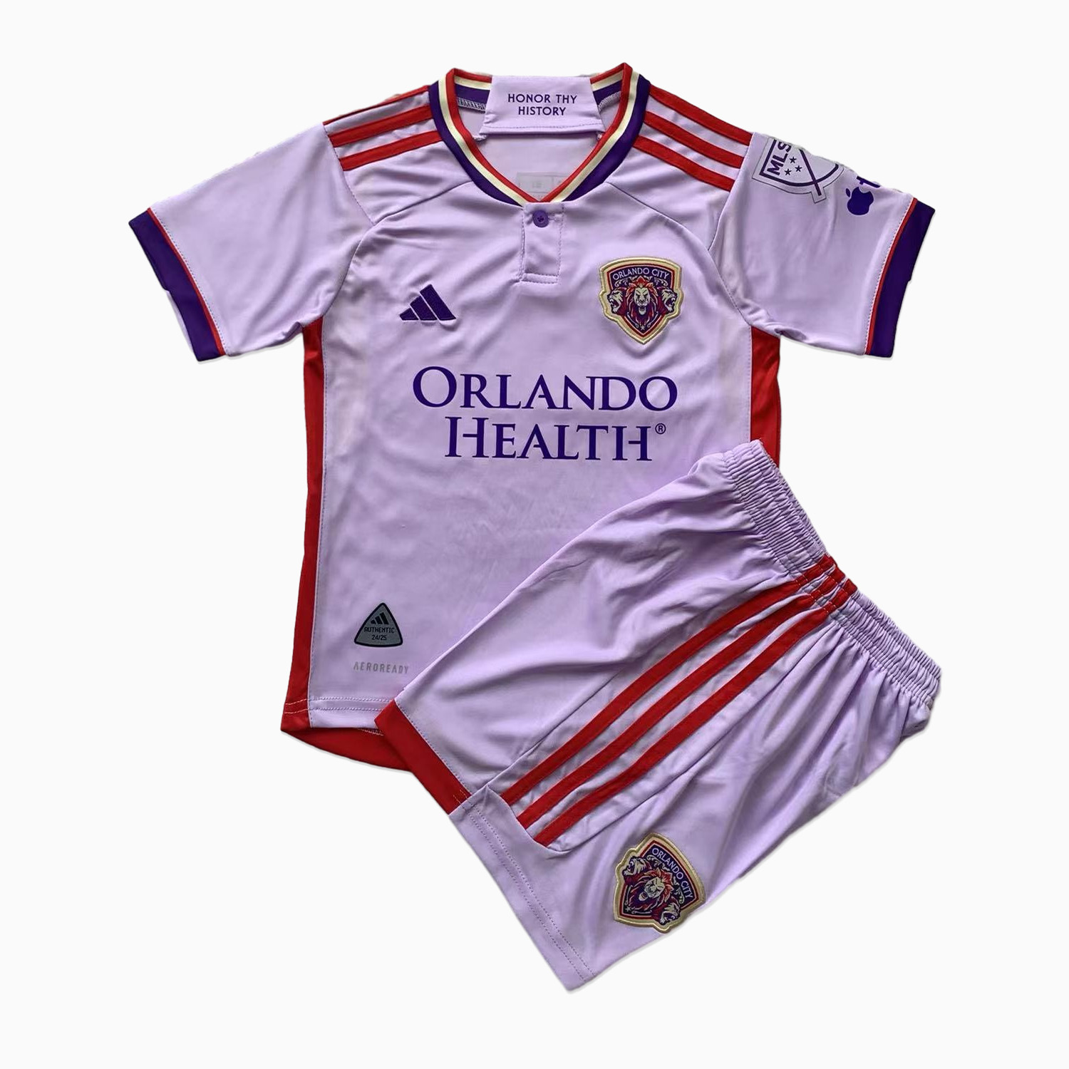 Orlando City 2024 Away Stadium Kids Kit - ManixJersey