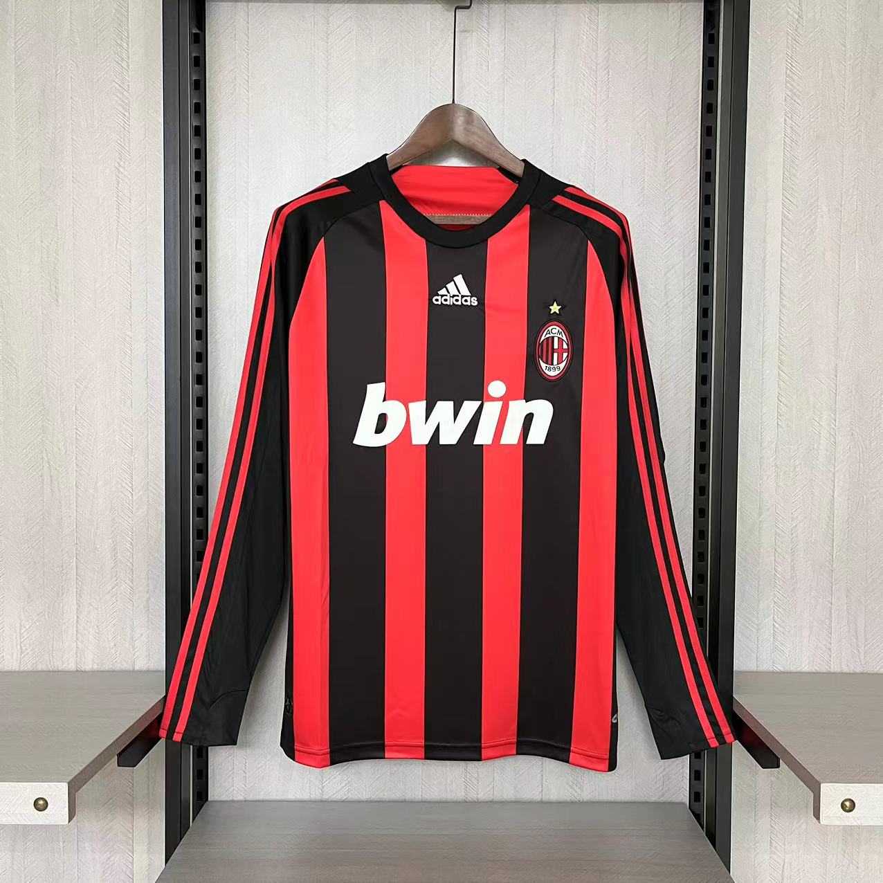 Retro AC Milan 2008-09 Home Long Sleeve Jersey - ManixJersey