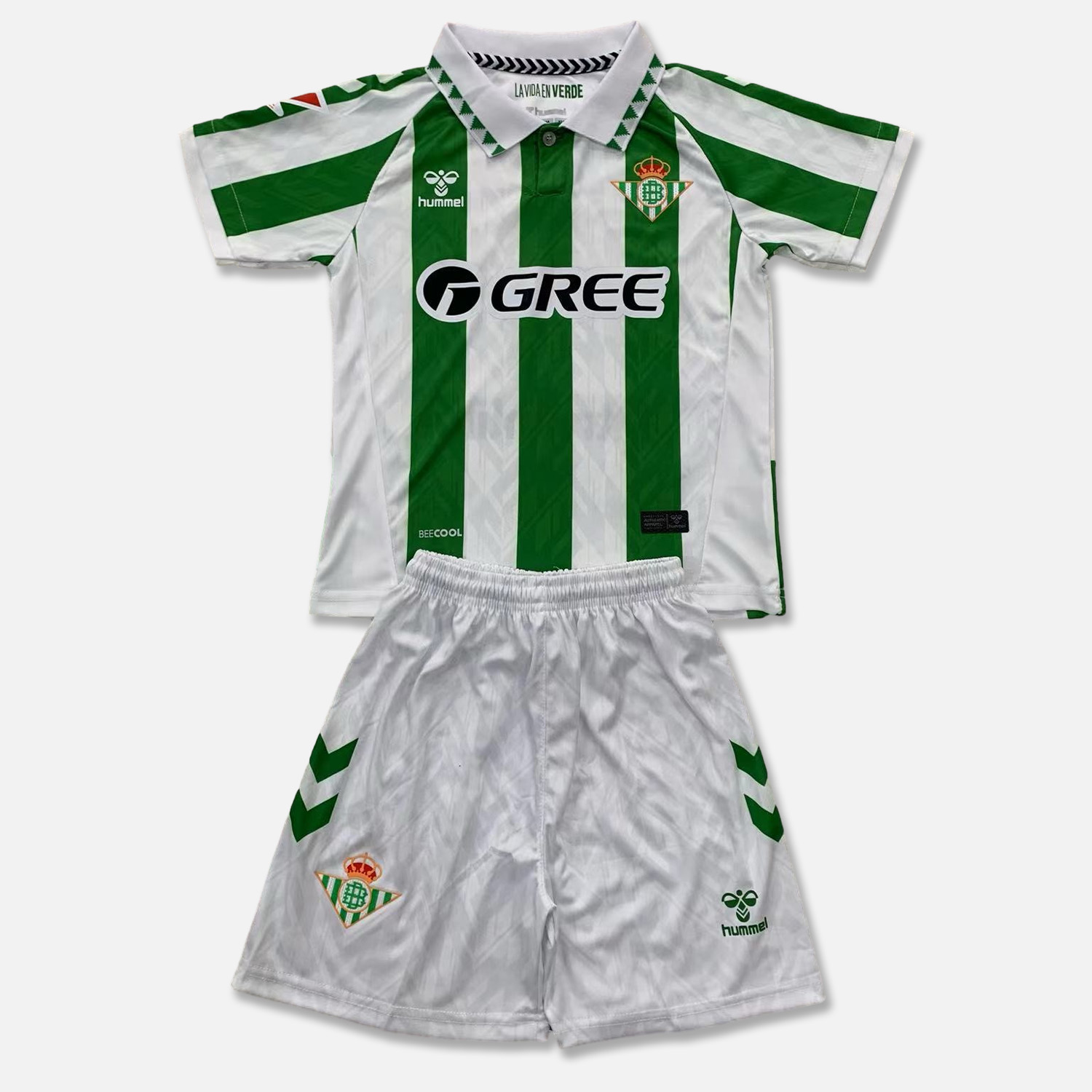 Real Betis 24-25 Home Stadium Men's Adult Jersey Set With New Sponsor - Fans Version - ManixJersey