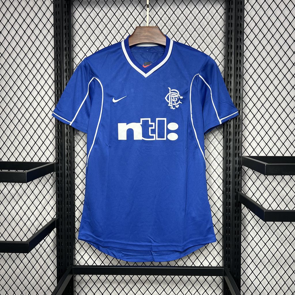 Retro Glasgow Rangers 1999-01 Home Stadium Jersey - ManixJersey