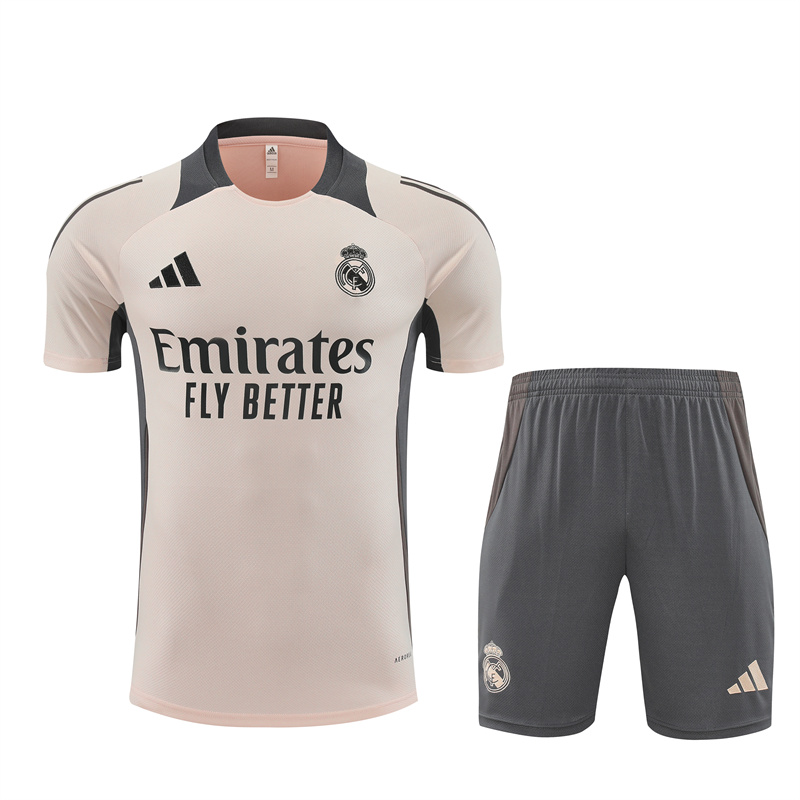 Real Madrid 24-25 Short-Sleeve Training Set - Apricot - ManixJersey