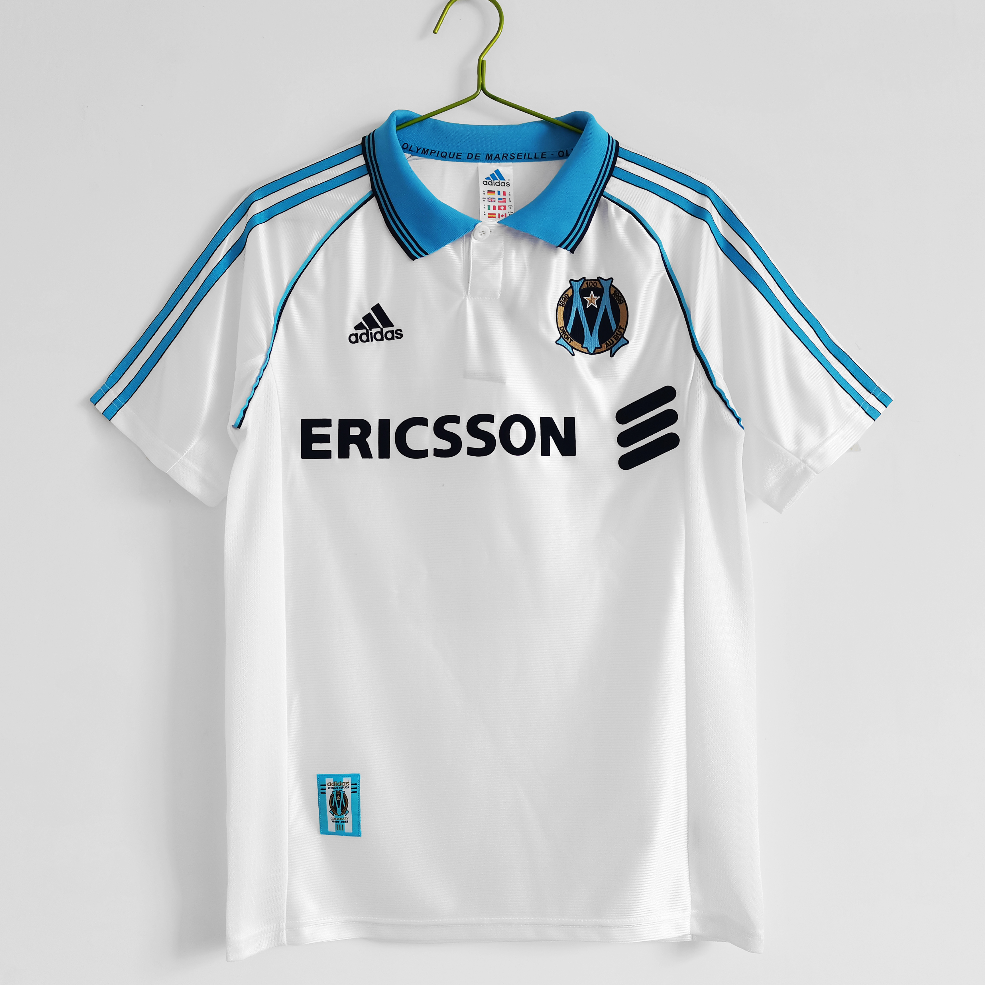 Retro Marseille 1998-99 Home Stadium Jersey - ManixJersey