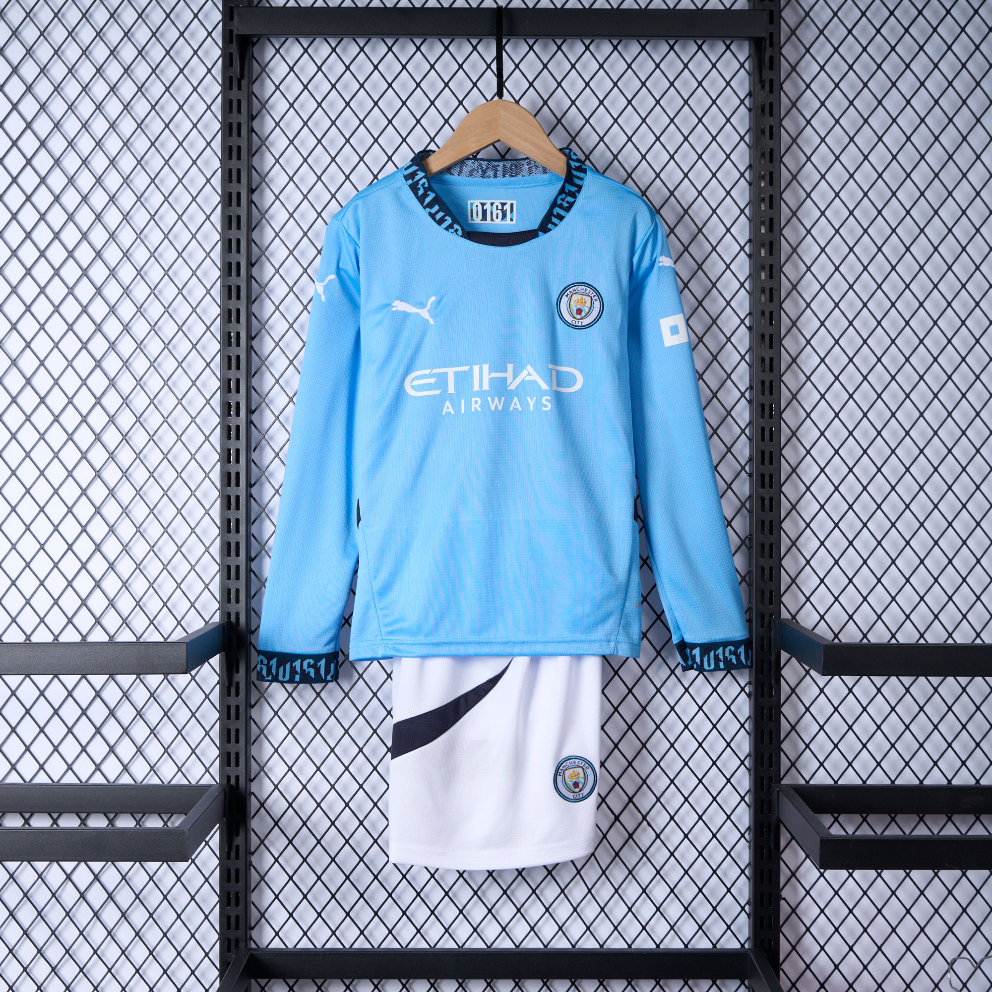 Manchester City 24-25 Home Long Sleeve Kids Kit - ManixJersey