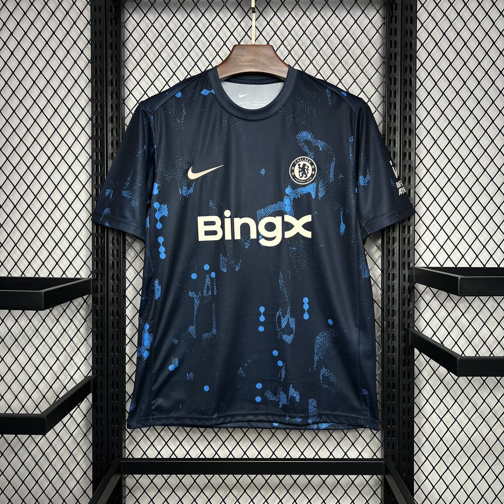 CHELSEA 24-25 Dark Blue Pre-Match Training Jersey - Fans Version - ManixJersey