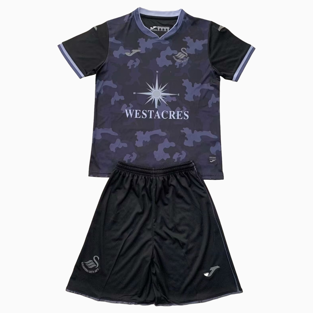 Swansea City 24-25 Away Kids Kit - ManixJersey