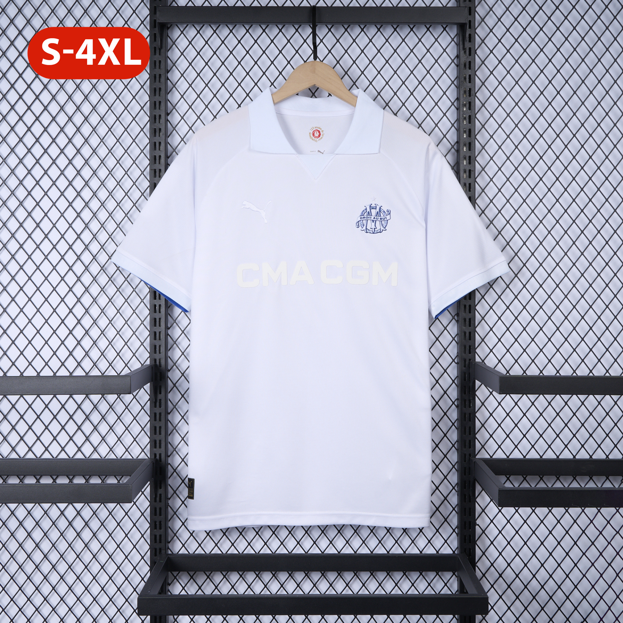 Marseille 24-25 125th Anniversary White Jersey - Fans Version - ManixJersey