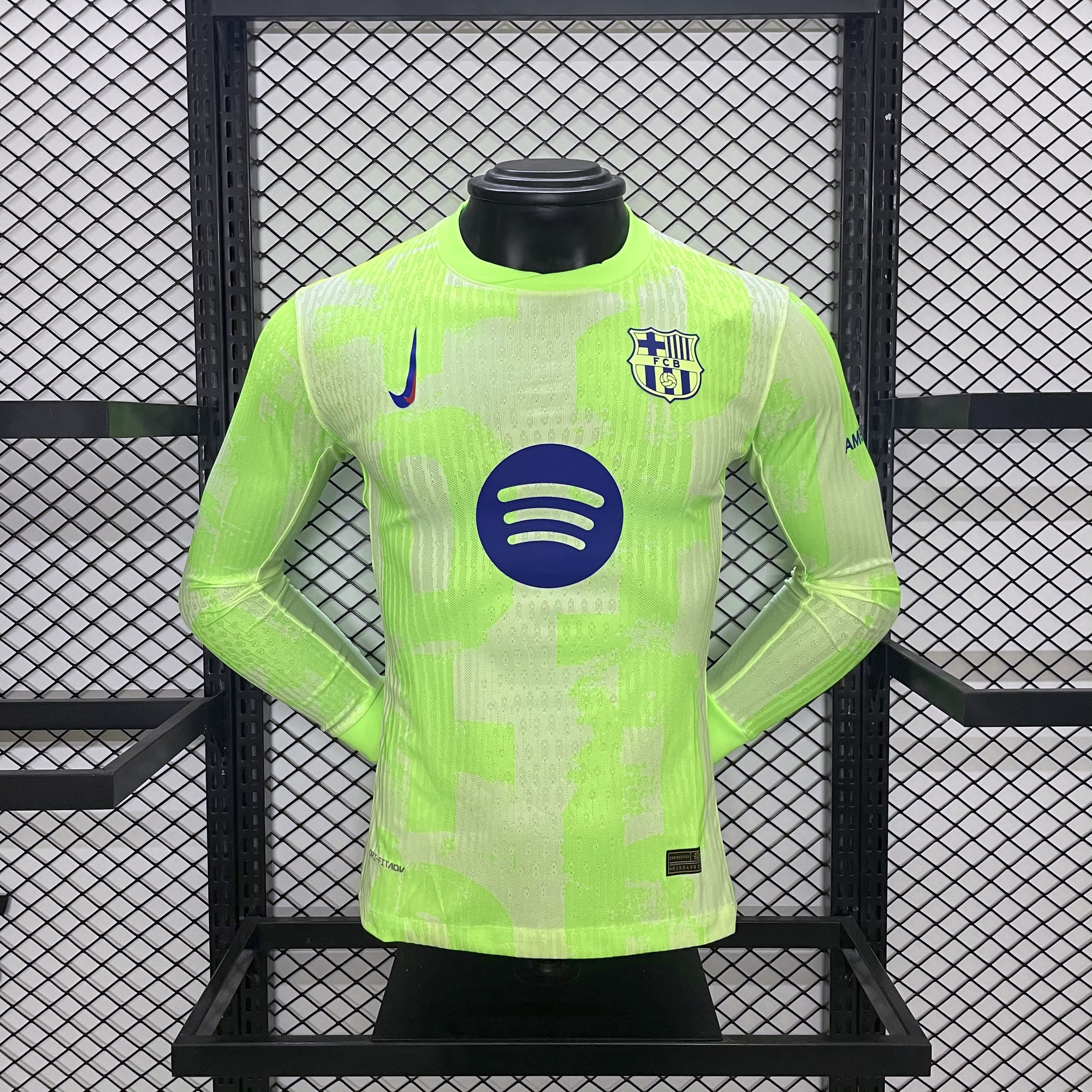 B.A.R.S.A 24-25 Third Long Sleeve Jersey with Big Logo - Player Version - ManixJersey