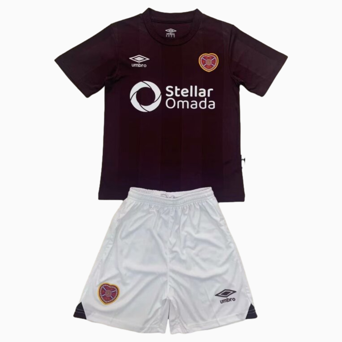 Hearts Heart of Midlothian 24-25 Home Men's Adult Jersey Set - Fans Version - ManixJersey