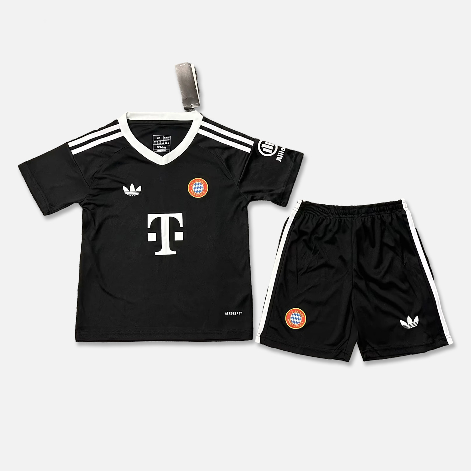 Bayern Munich 24-25 Third Black Goalkeeper Kids Kit - ManixJersey