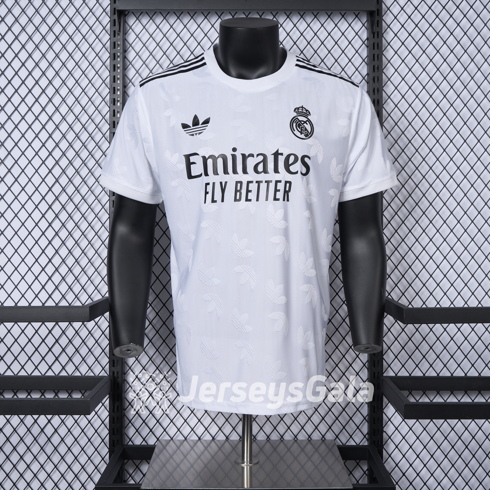 Real Madrid 24-25 Trefoil White Jersey - Player Version - ManixJersey