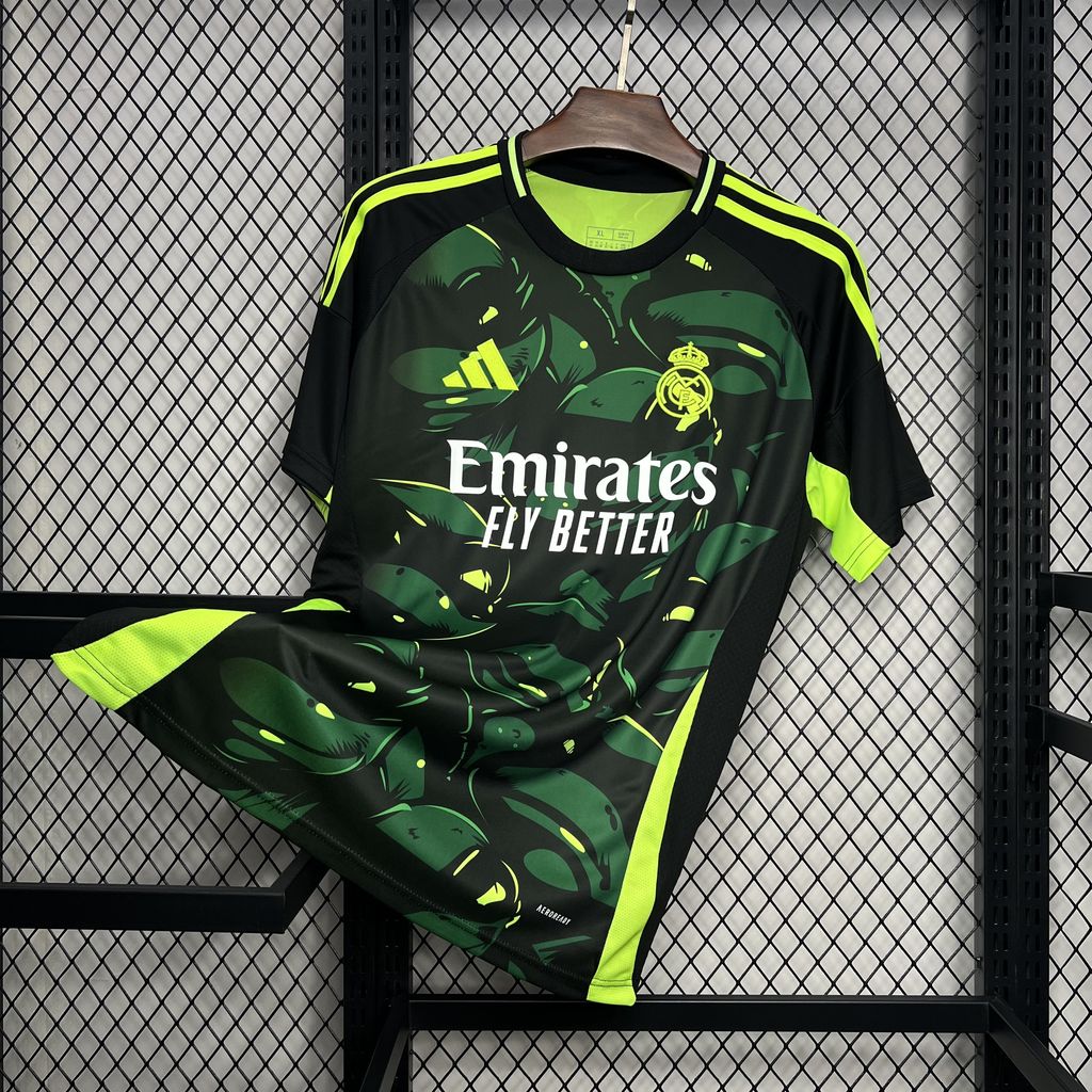 Real Madrid 24-25 Black and Green Turtle Jersey - Fans Version - ManixJersey