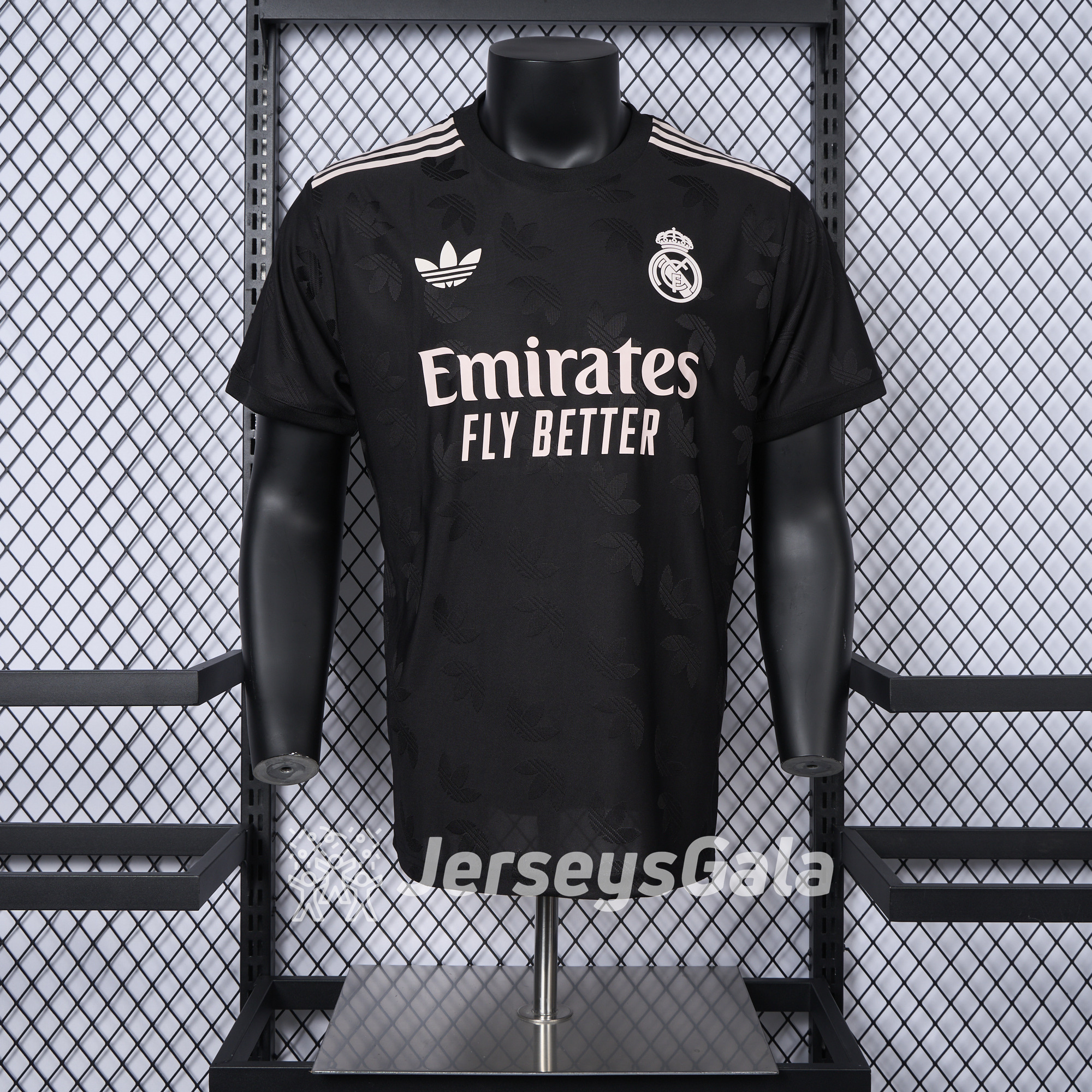 Real Madrid 24-25 Trefoil Black Jersey - Player Version - ManixJersey