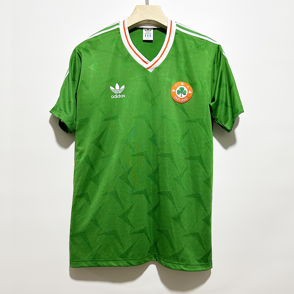 Retro Ireland 1990 Home Unsponsored Jersey - ManixJersey