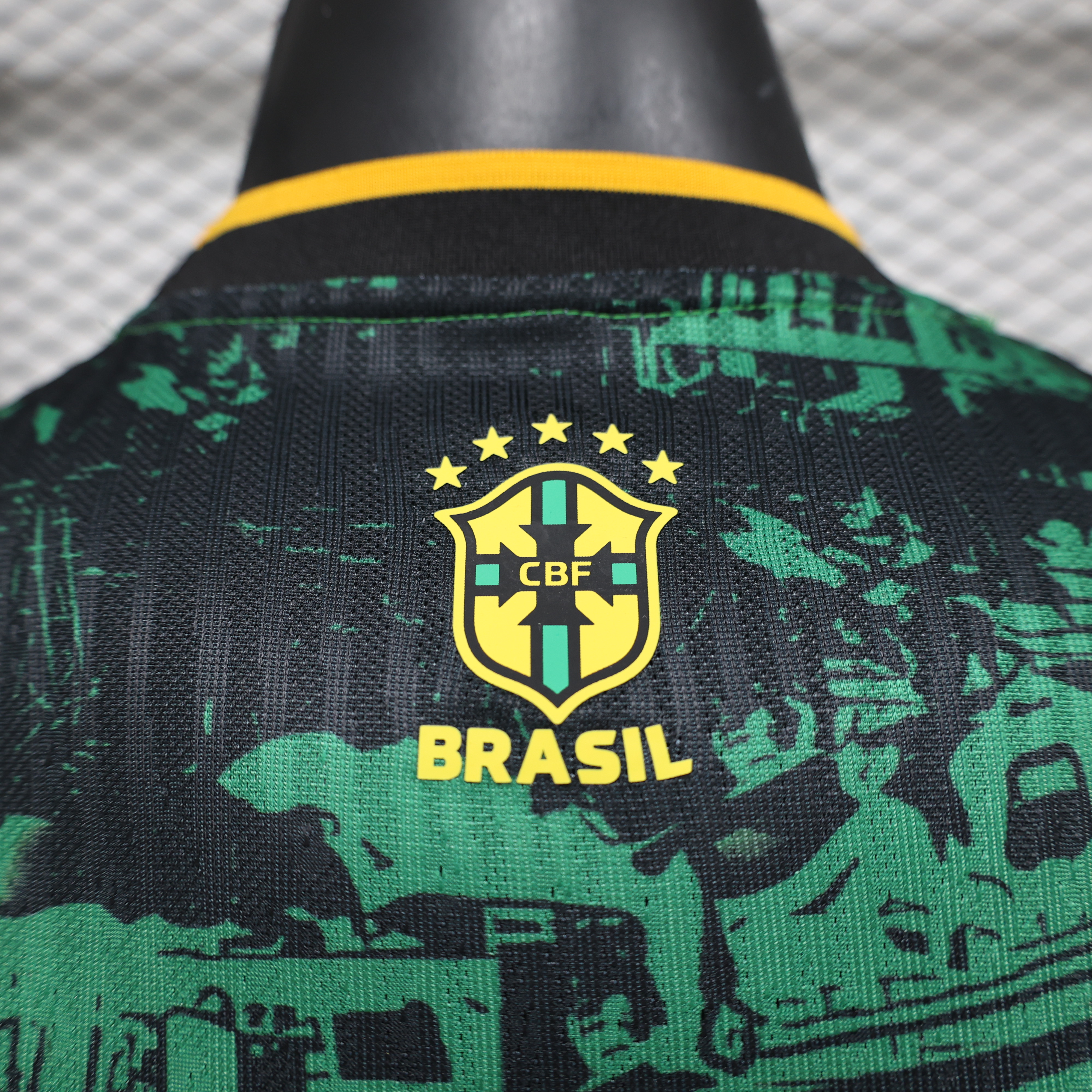 Brazil 2024 Black and Green Church Jersey - Player Version - ManixJersey