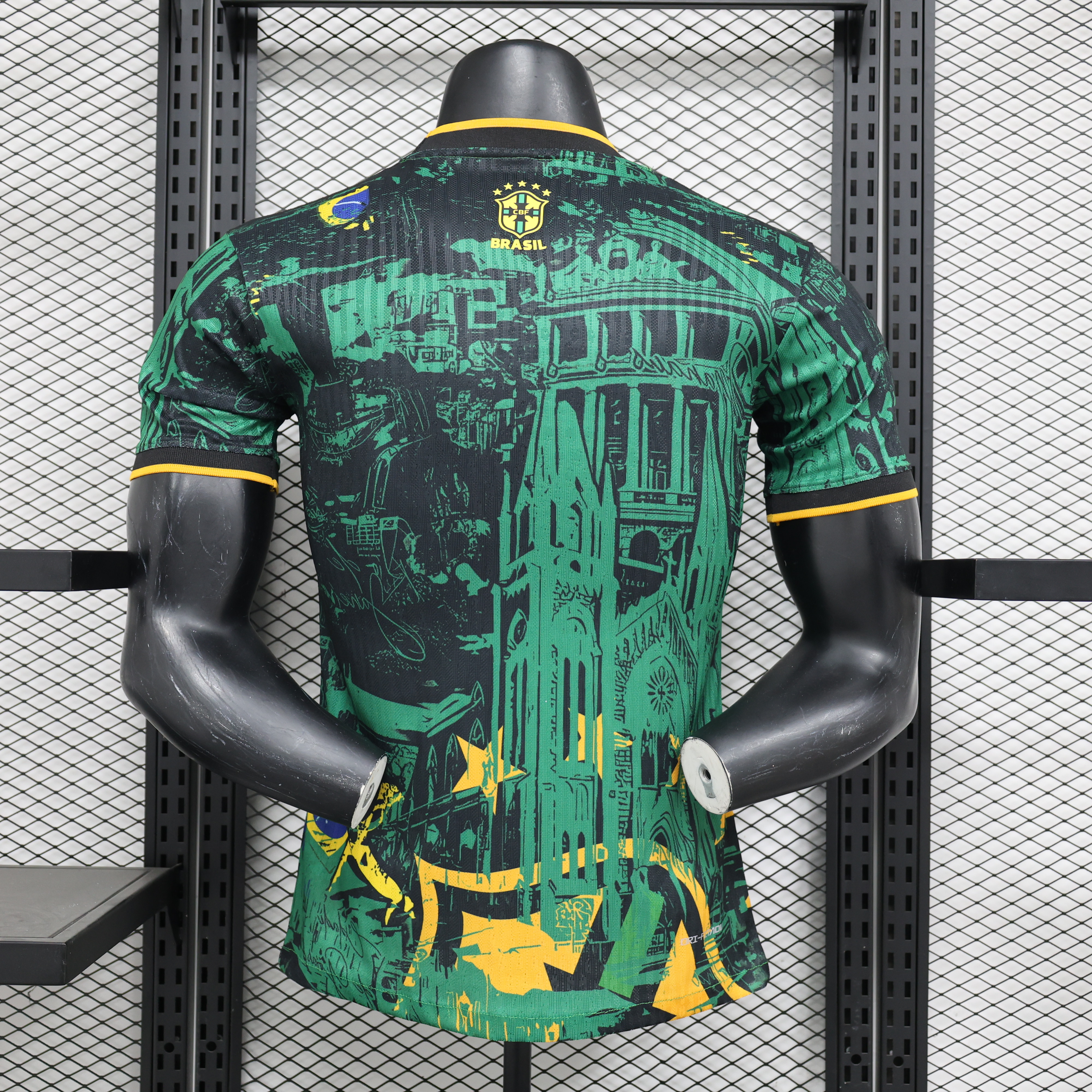 Brazil 2024 Black and Green Church Jersey - Player Version - ManixJersey