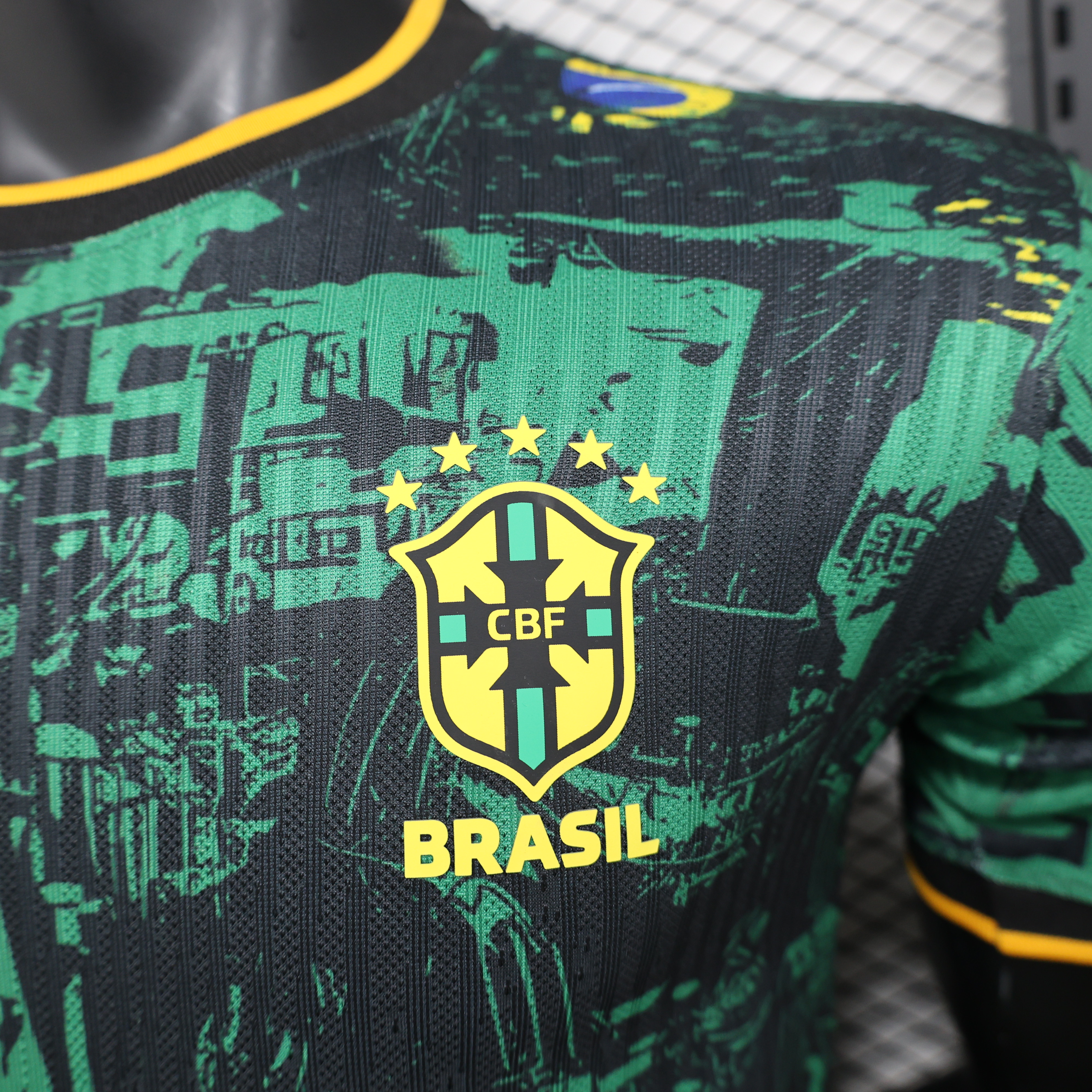 Brazil 2024 Black and Green Church Jersey - Player Version - ManixJersey