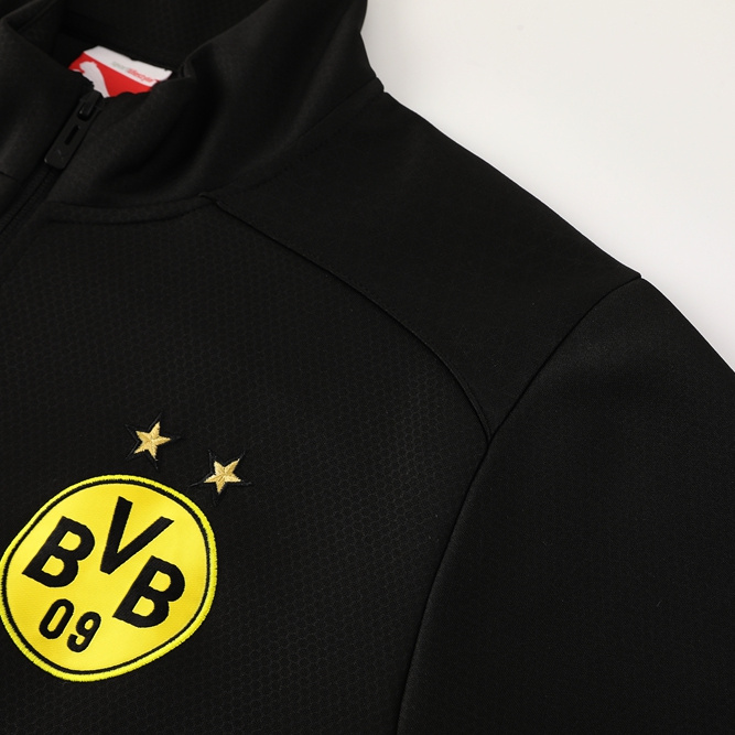 Dortmund 24-25 Jacket Training Tracksuit - Black and Yellow - ManixJersey