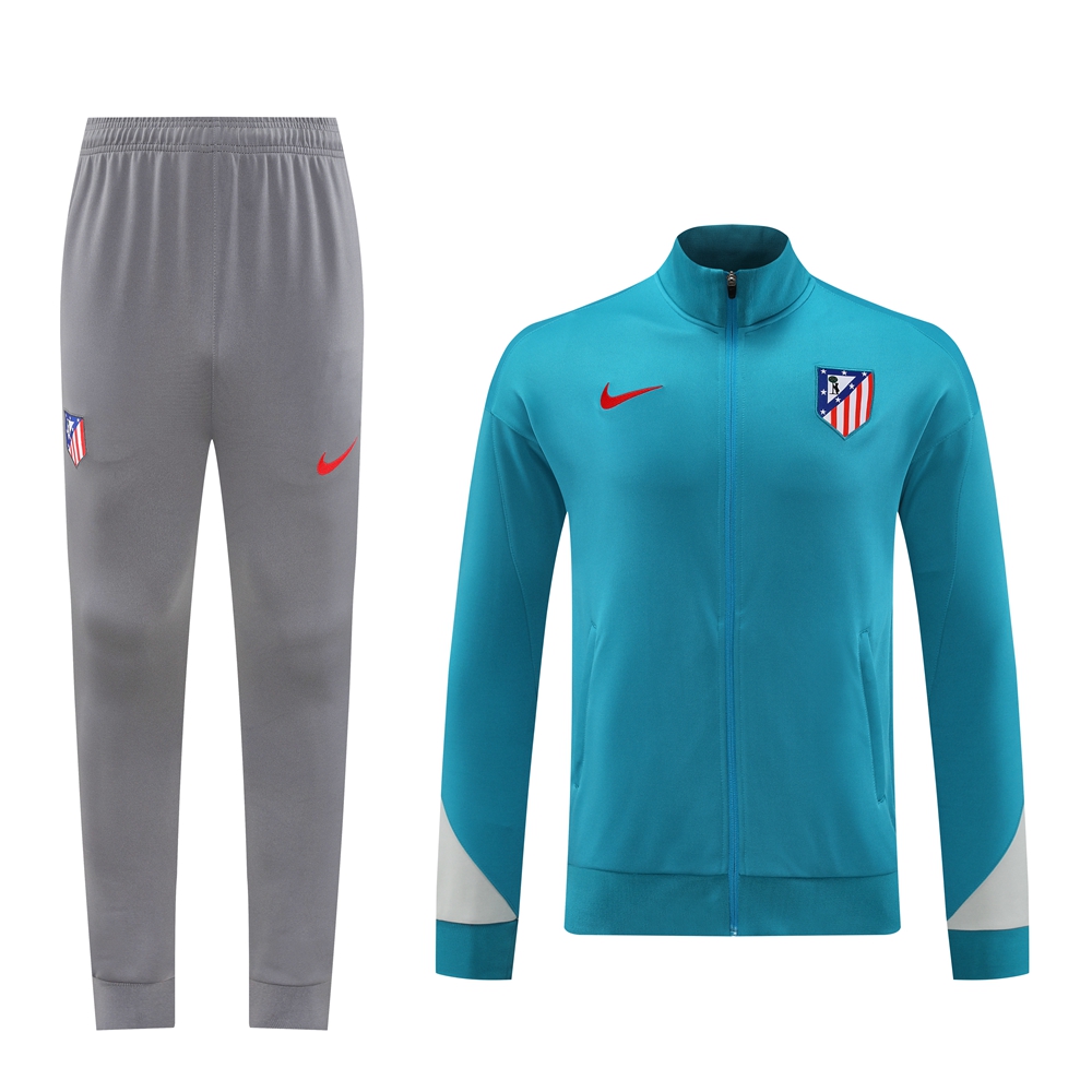 Atletico Madrid 24-25 Jacket Training Tracksuit - Lake Blue - ManixJersey