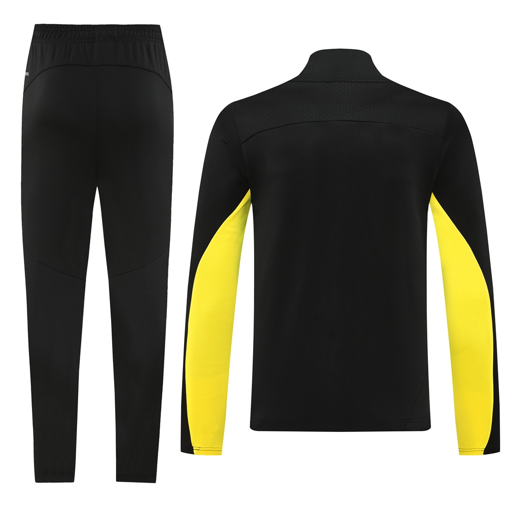 Dortmund 24-25 Jacket Training Tracksuit - Black and Yellow - ManixJersey