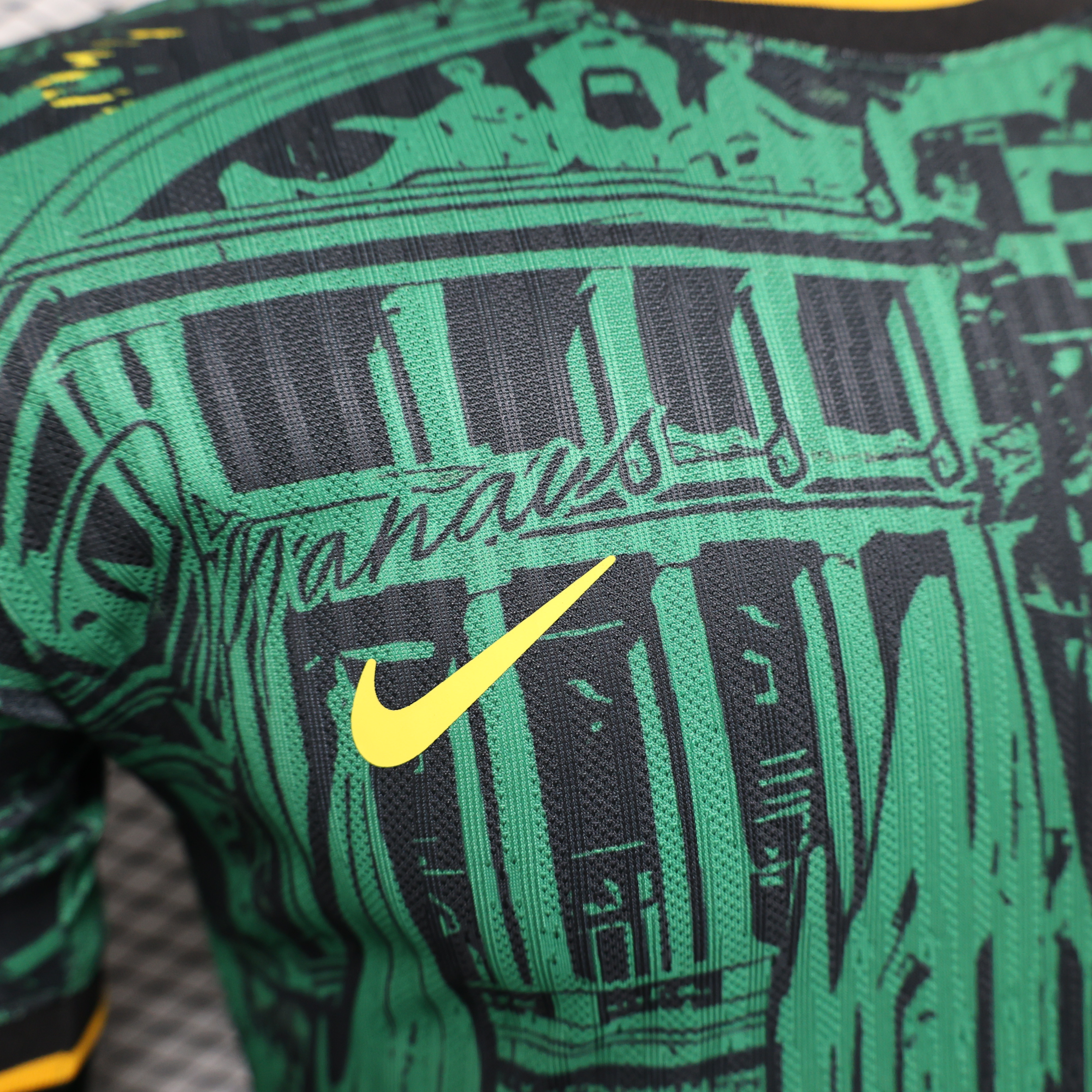 Brazil 2024 Black and Green Church Jersey - Player Version - ManixJersey