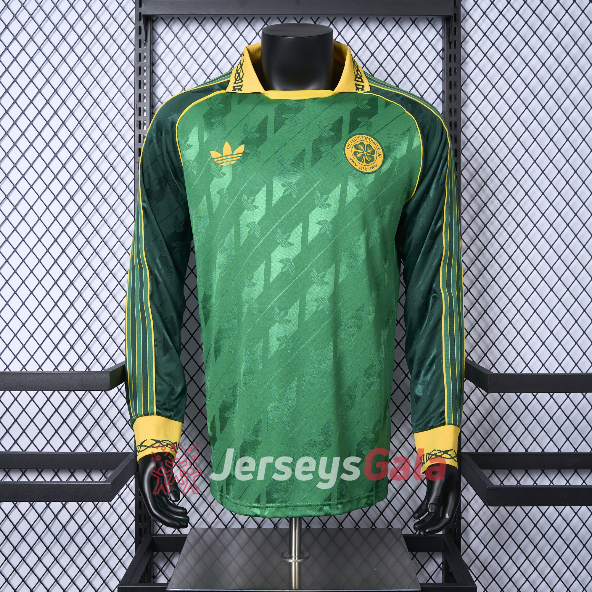 Celtic 24-25 Originals LFSTLR Long Sleeve Green Jersey - Player Version - ManixJersey