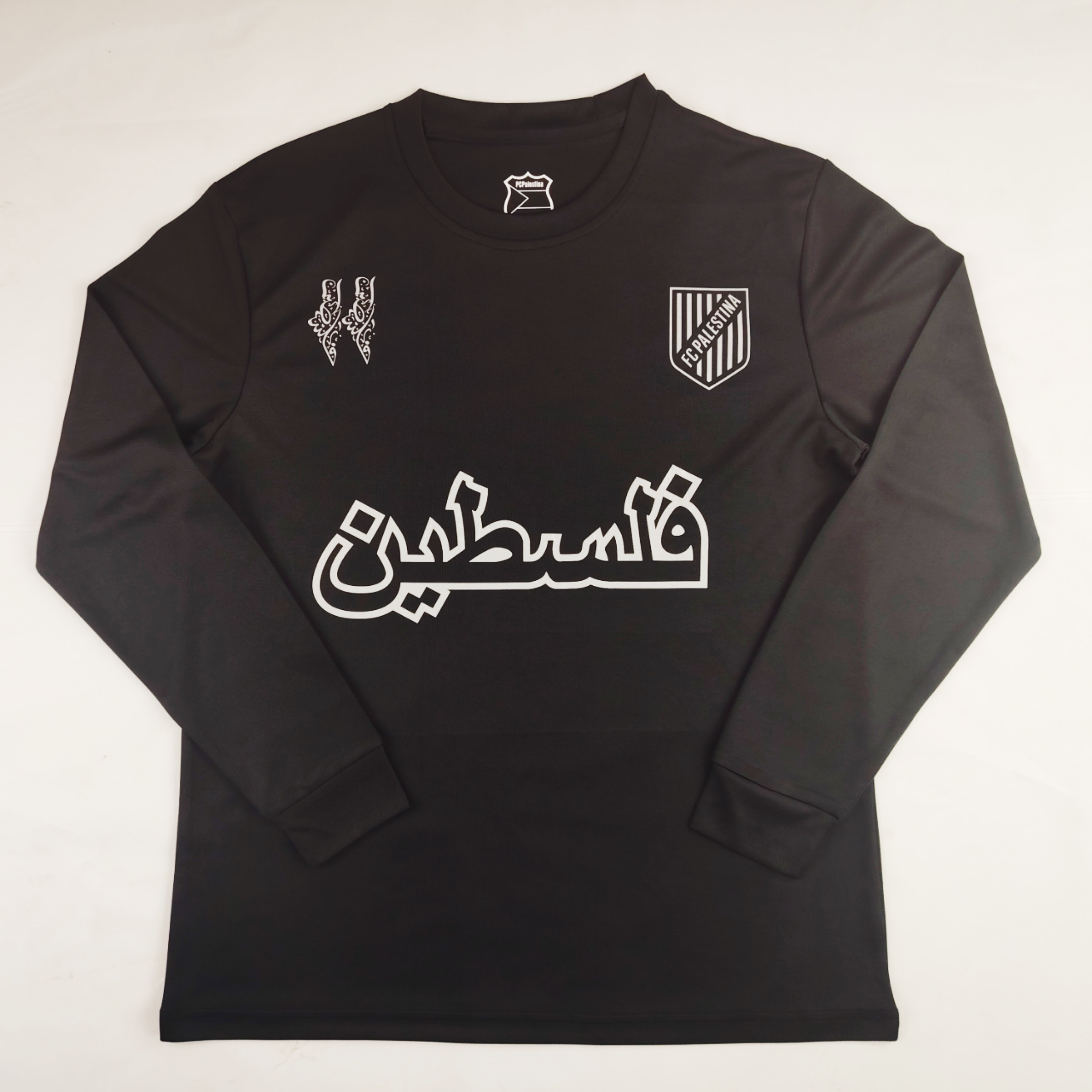 FC Palestina 24-25 Black Souvenir Long Sleeve Jersey - Fans Version - ManixJersey