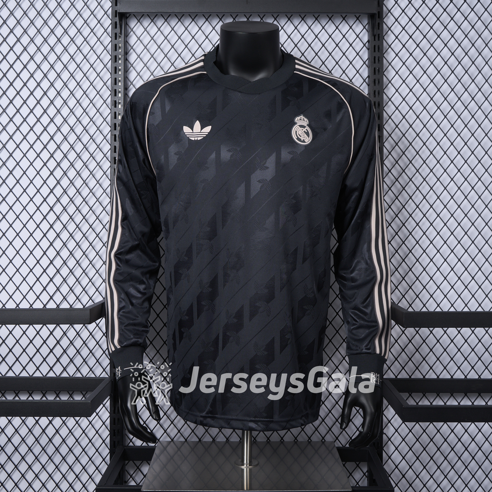 Real Madrid 24-25 Originals LFSTLR Long Sleeve Charcoal Jersey - Player Version - ManixJersey