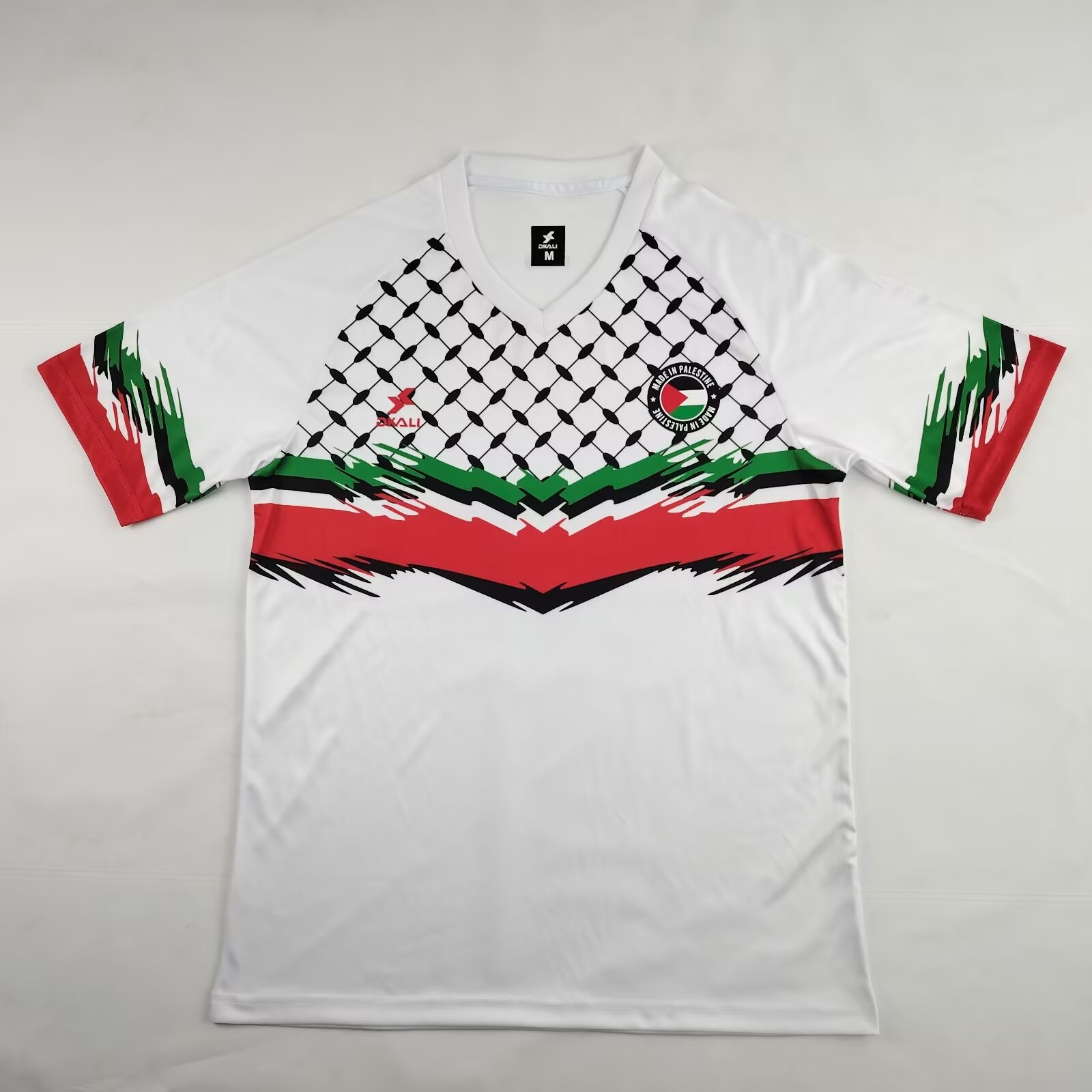 FC Palestina 24-25 White Barbed Wire Jersey - Fans Version - ManixJersey