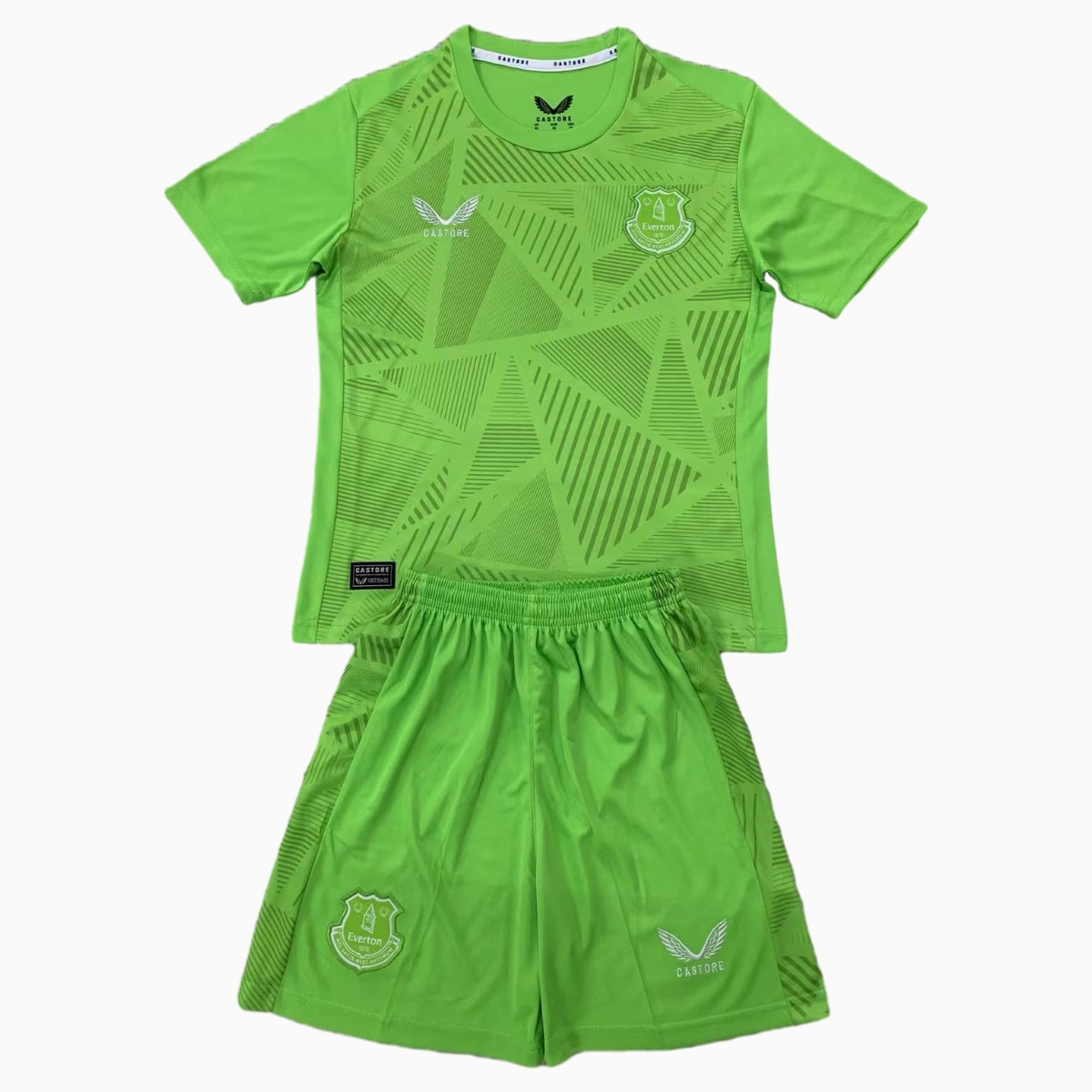 Everton 24-25 Light Green Goalkeeper Kids Kit - ManixJersey