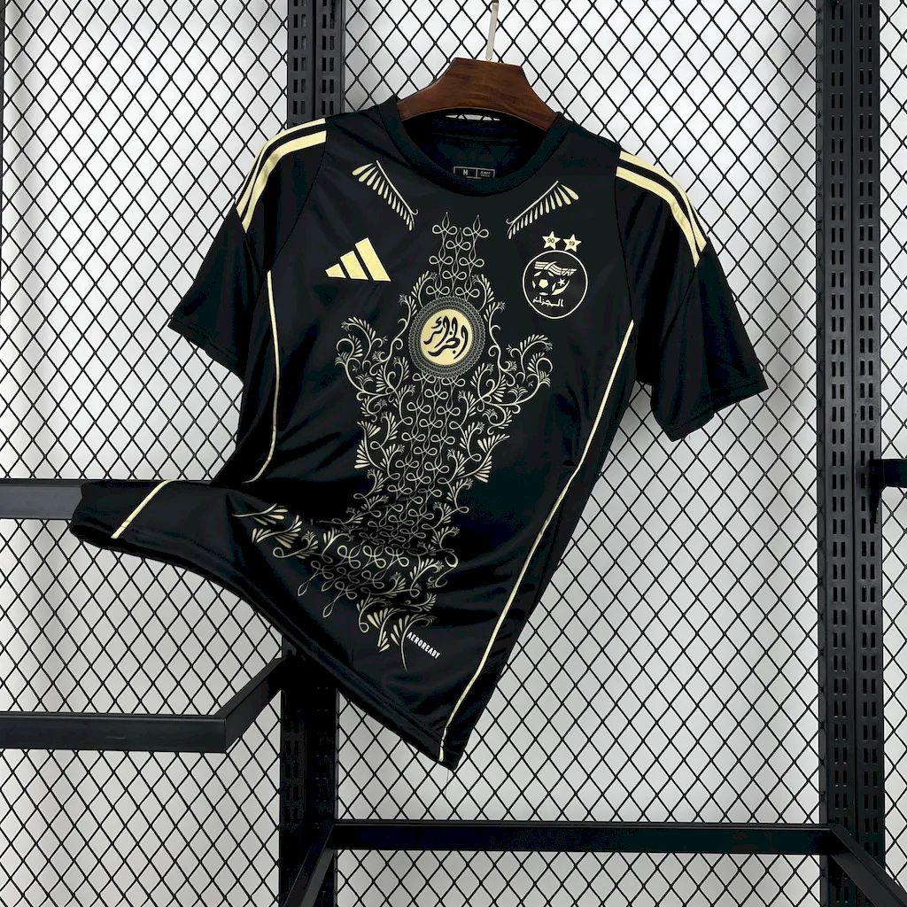 Algeria 2024-25 Black Gold Supporter Jersey - Fans Version - ManixJersey