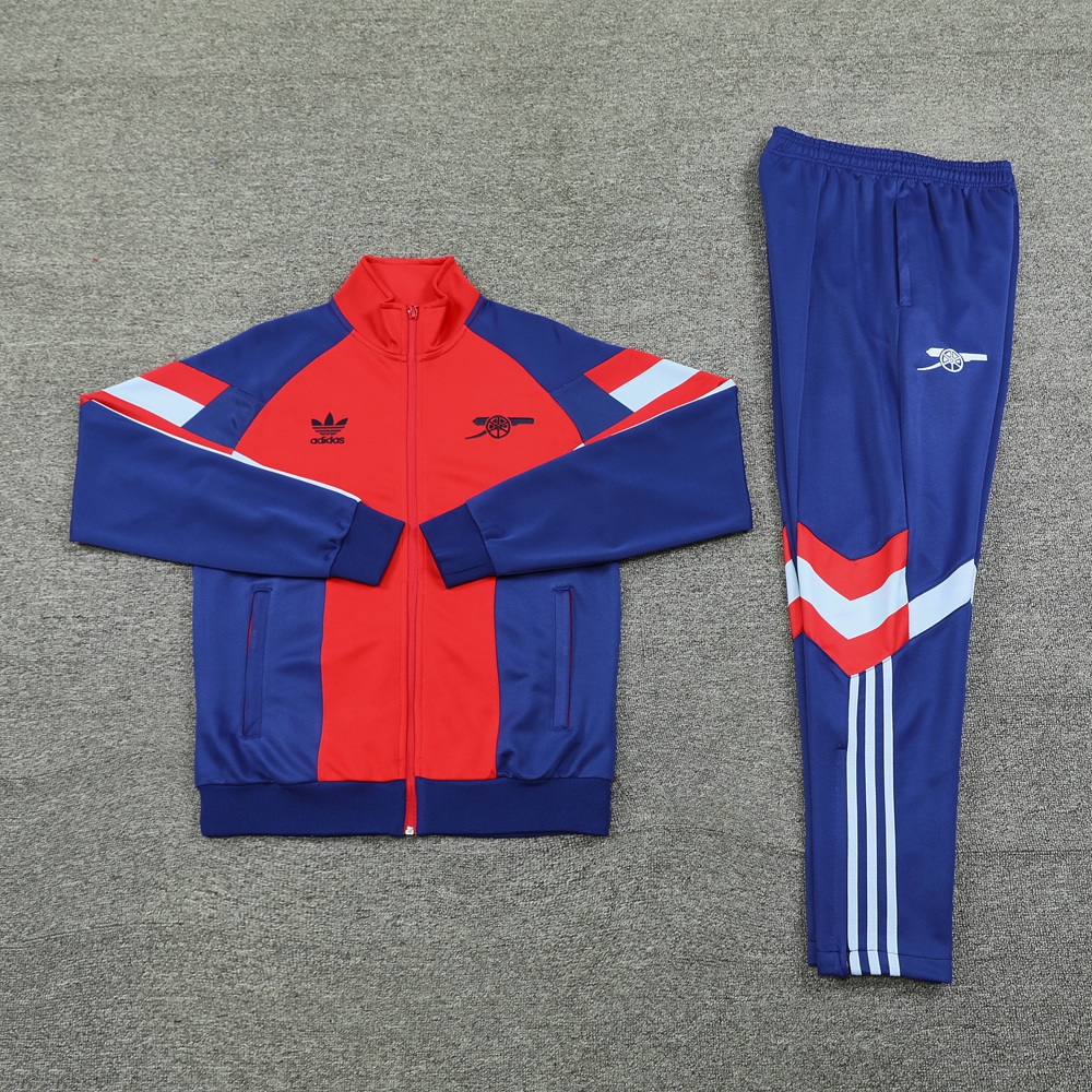 Arsenal 24-25 Originals LFSTLR Jacket Training Tracksuit - Red and Blue - ManixJersey