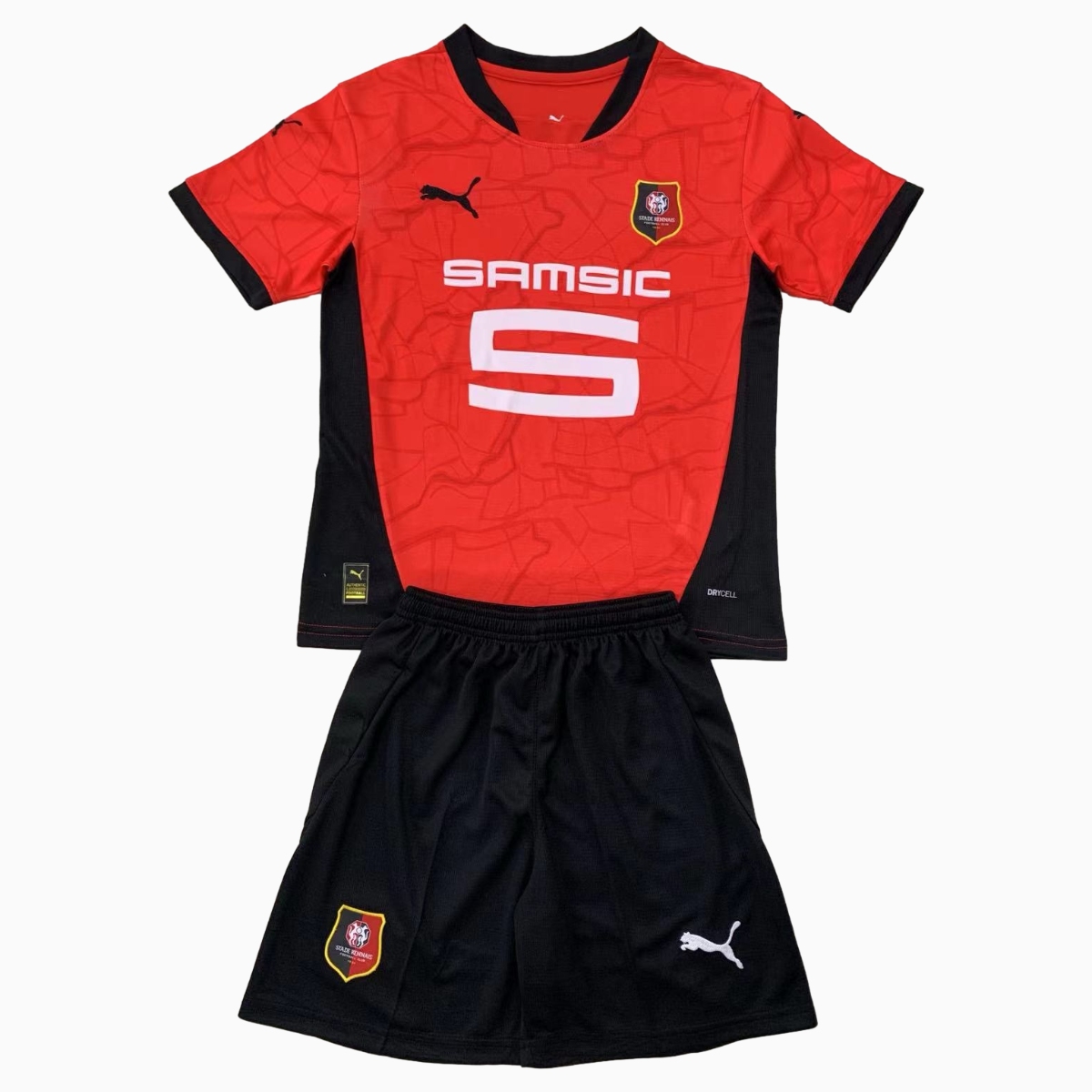 Stade Rennais 24-25 Home Men's Adult Jersey Set - Fans Version - ManixJersey